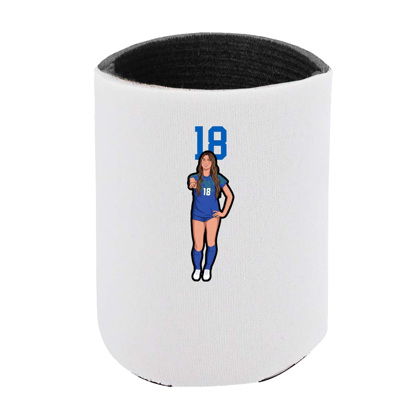 Can Holder — Number Top in White