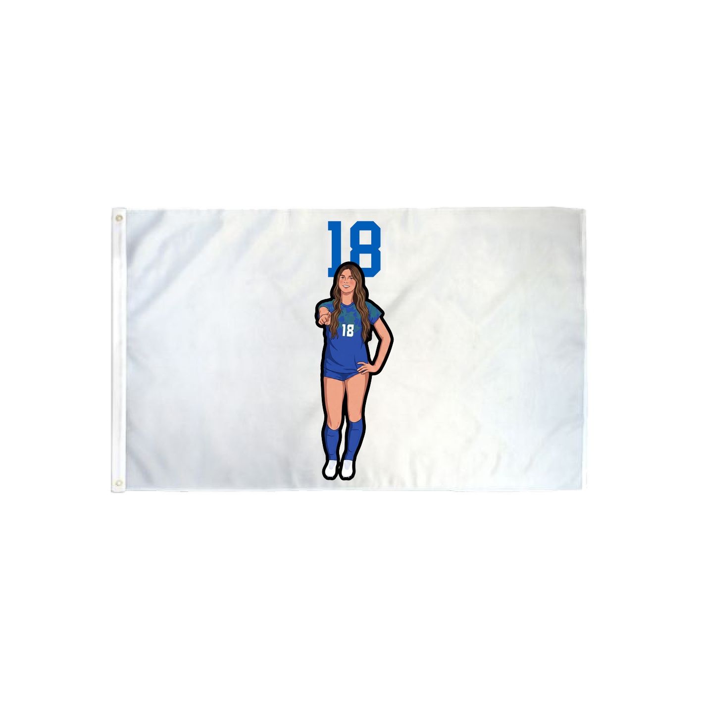 3x5 Flag — Number Top in Classic