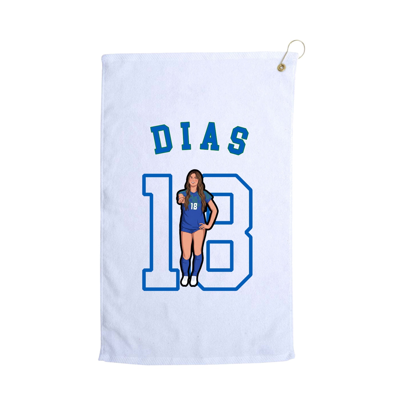 Golf Towel — Shirsey Arch in White