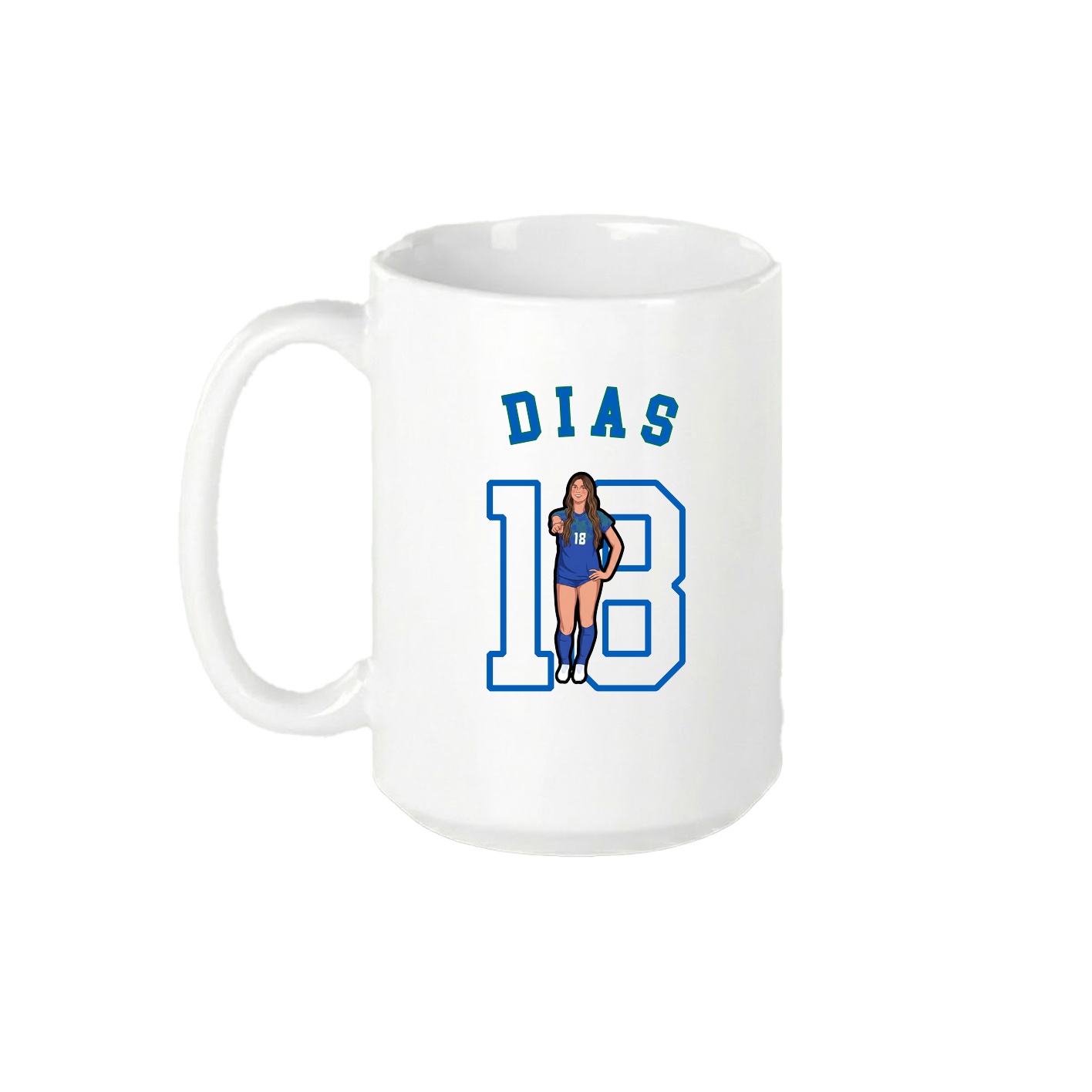 15oz Coffee Mug — Shirsey Arch in White