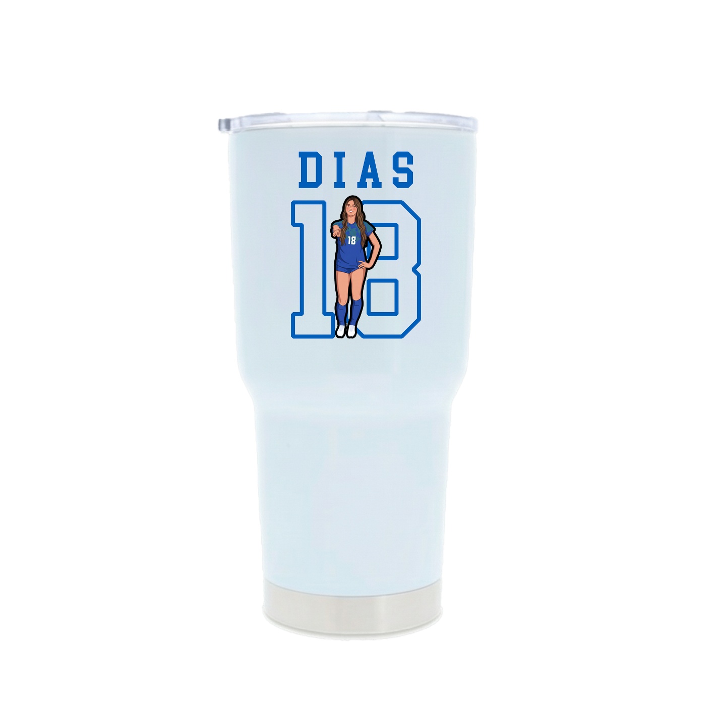 30oz Stainless Steel Tumbler — Shirsey in White