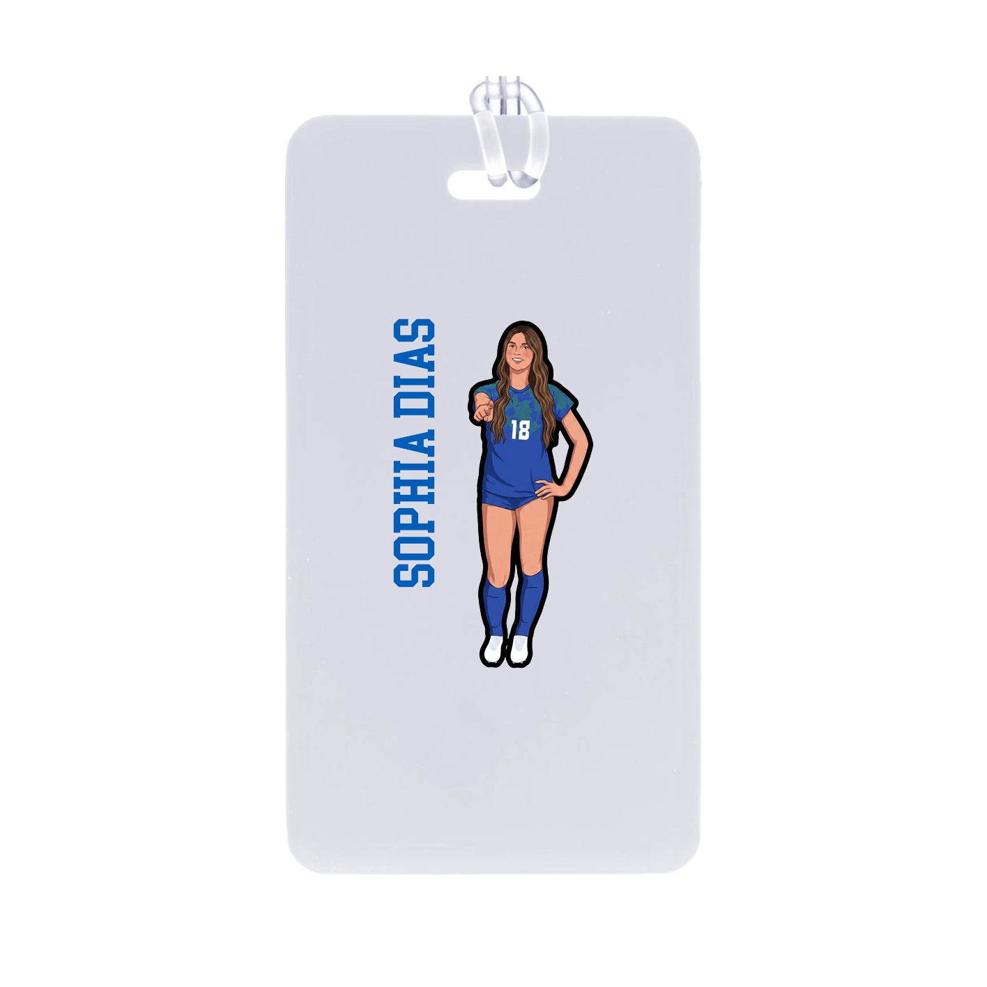 Bag Tag — Name Vertical in Classic