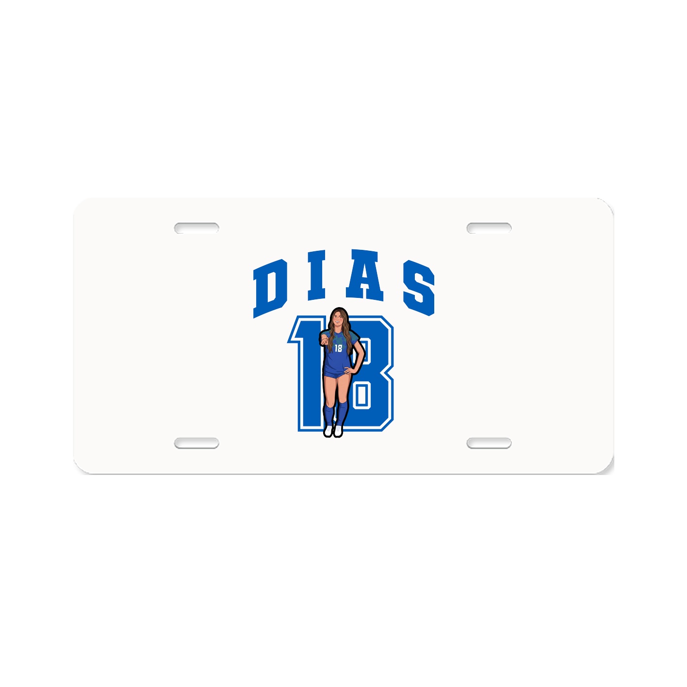 License Plate — Number in Classic