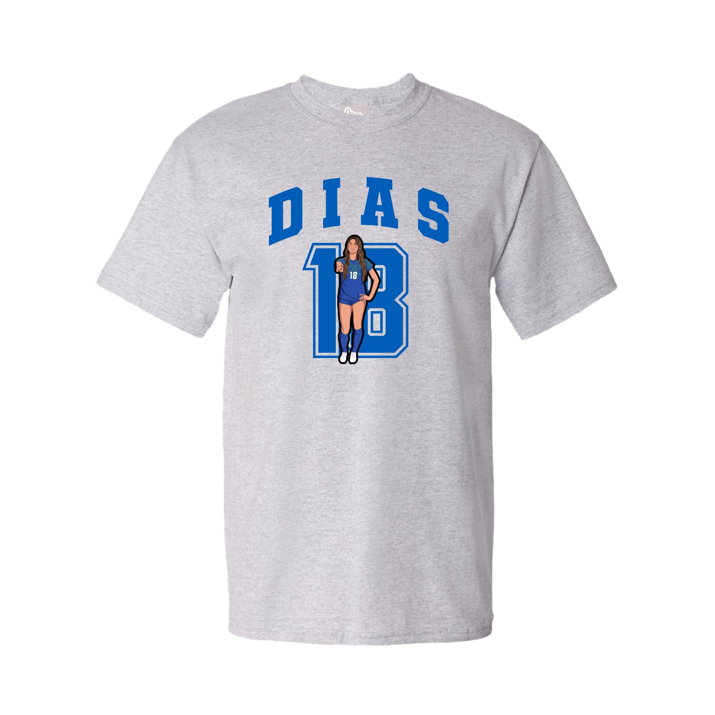 Youth Tee — Number in Grey
