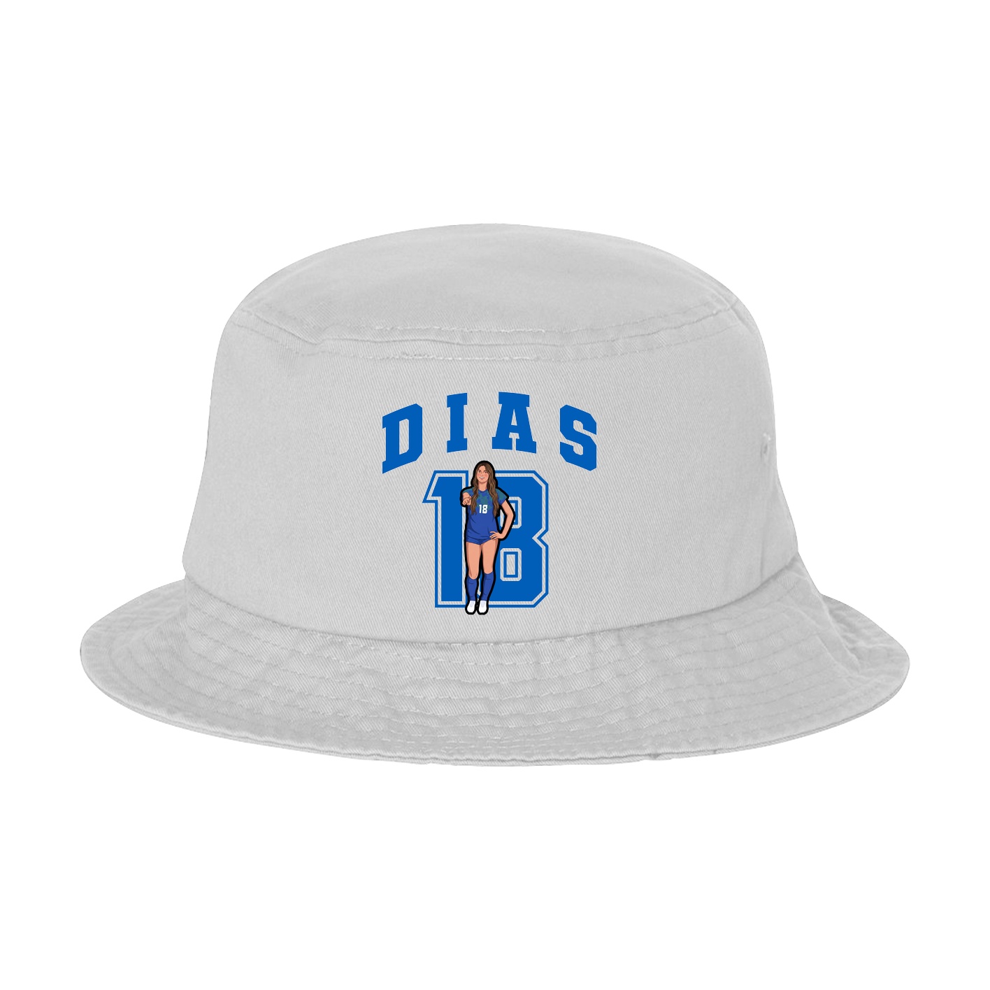 Bucket Cap — Number in White