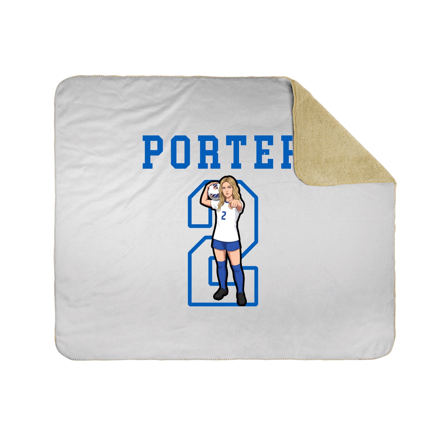 Throw Blanket — Shirsey in White