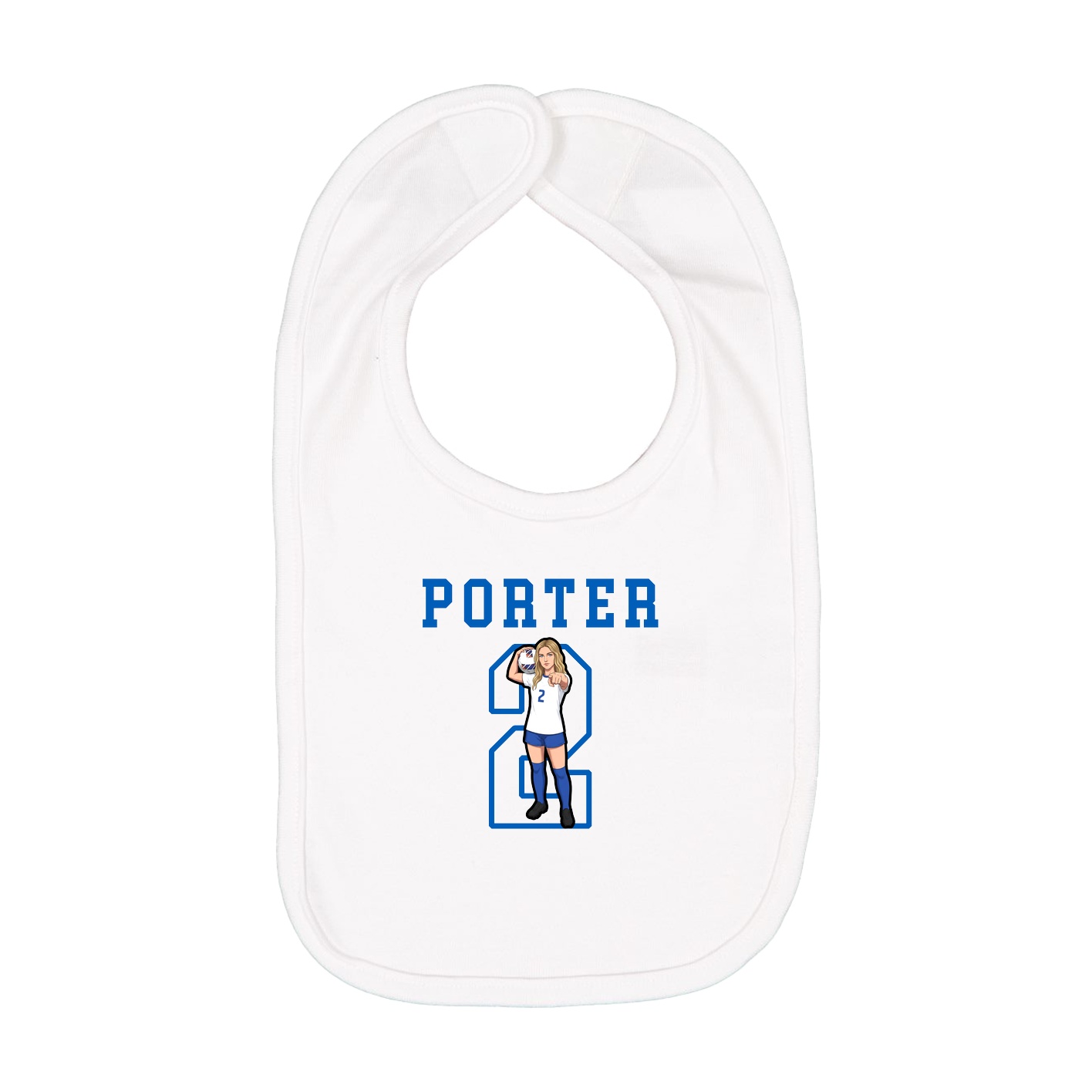 Infant Bib — Shirsey in White