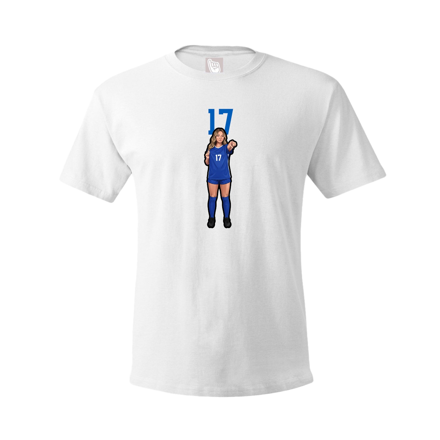 Tee — Number Top in White