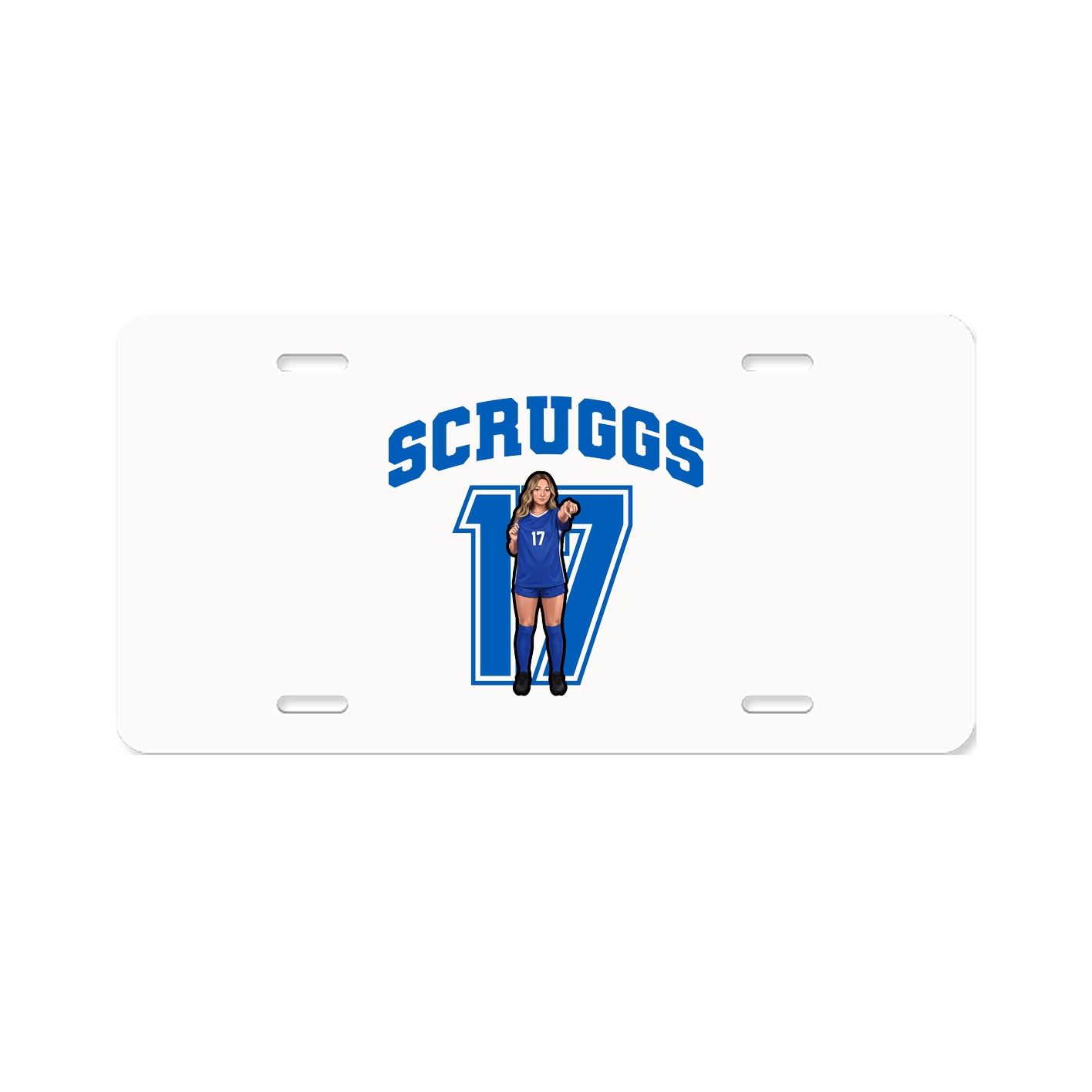 License Plate — Number in Classic