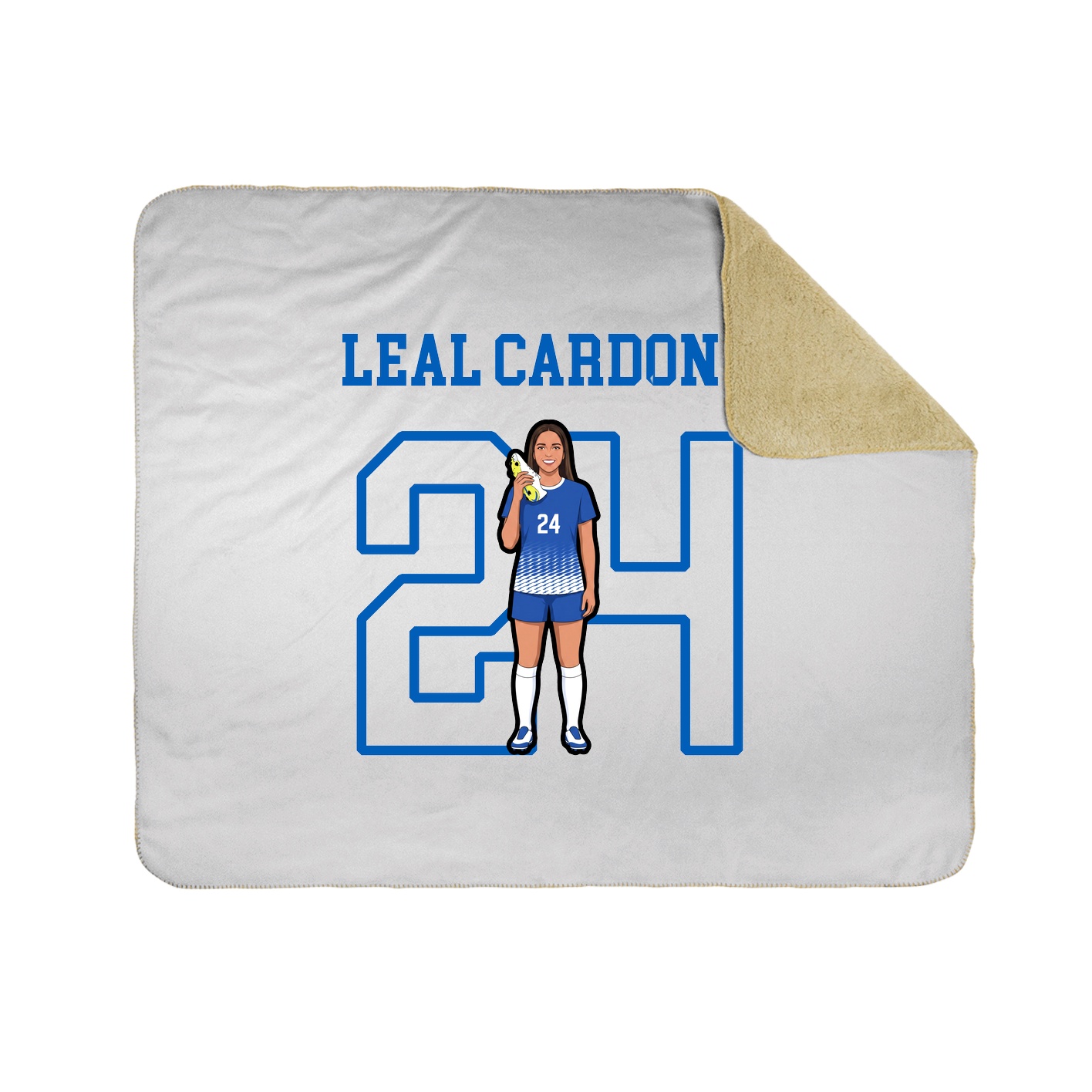Throw Blanket — Shirsey in White