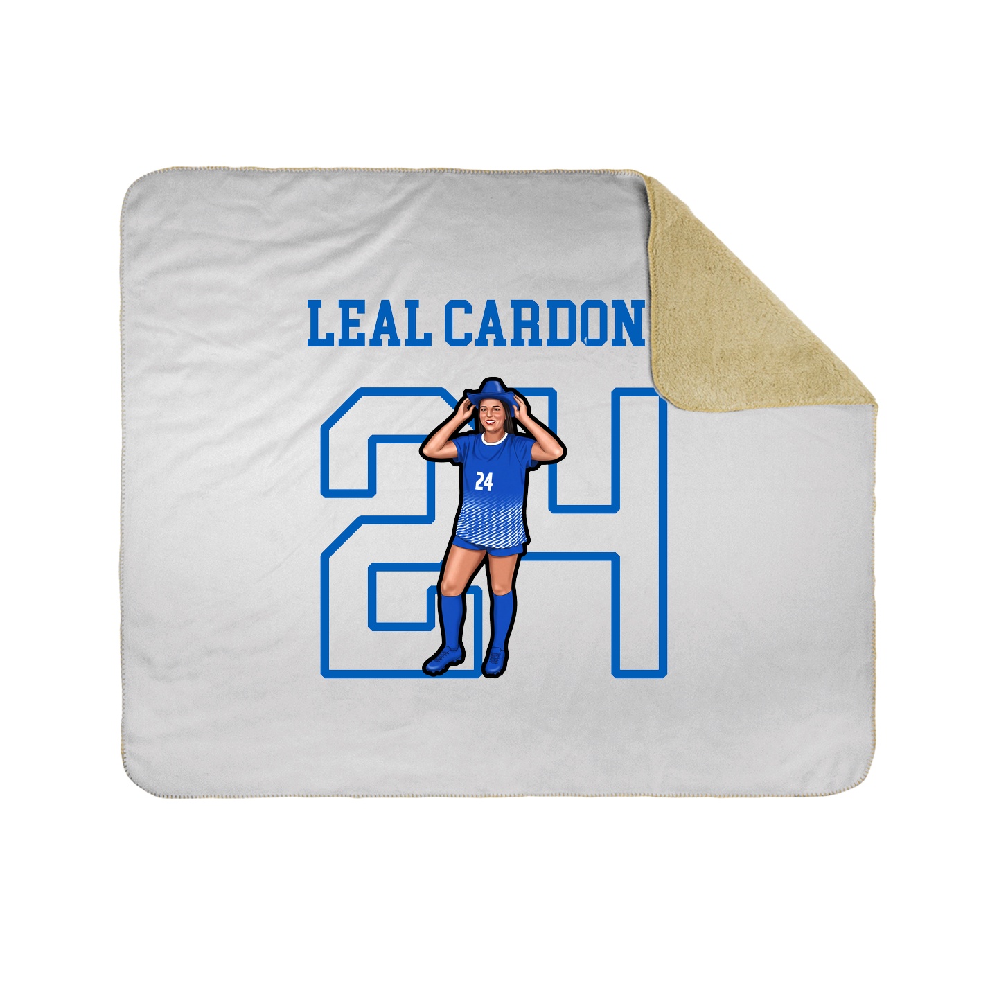 Throw Blanket — Shirsey in White