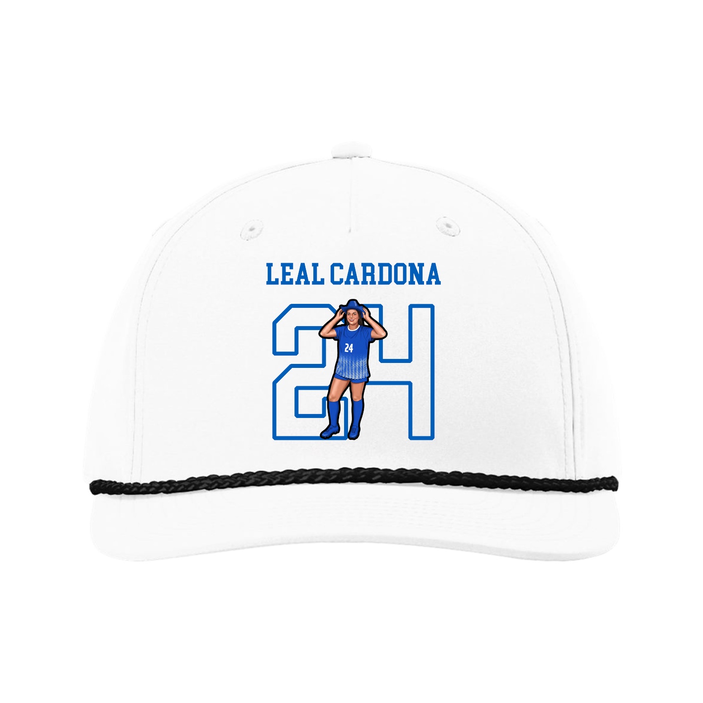 Five-Panel Classic Rope Cap — Shirsey in White