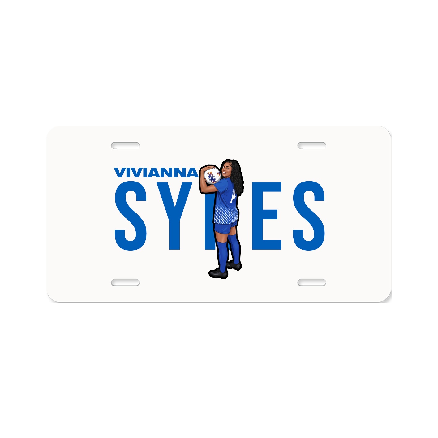 License Plate — Player Name in Classic