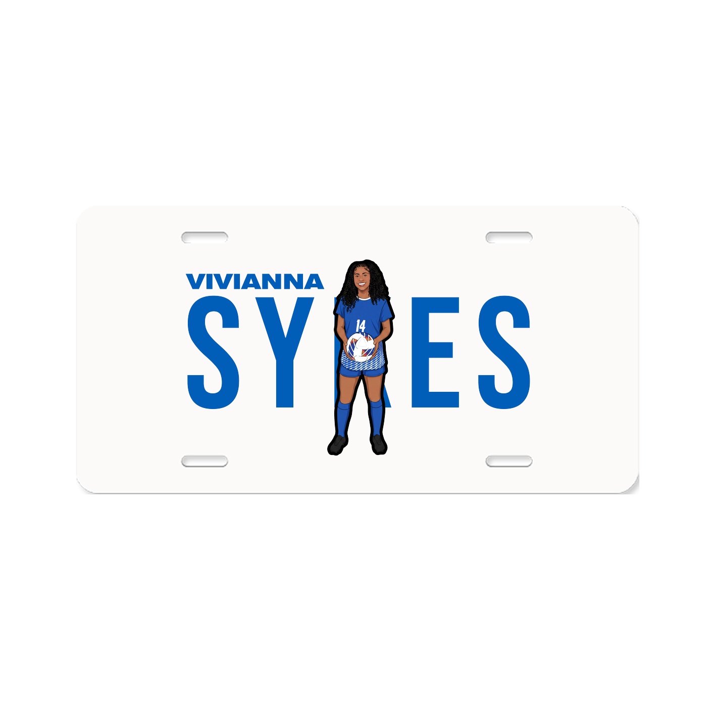 License Plate — Player Name in Classic