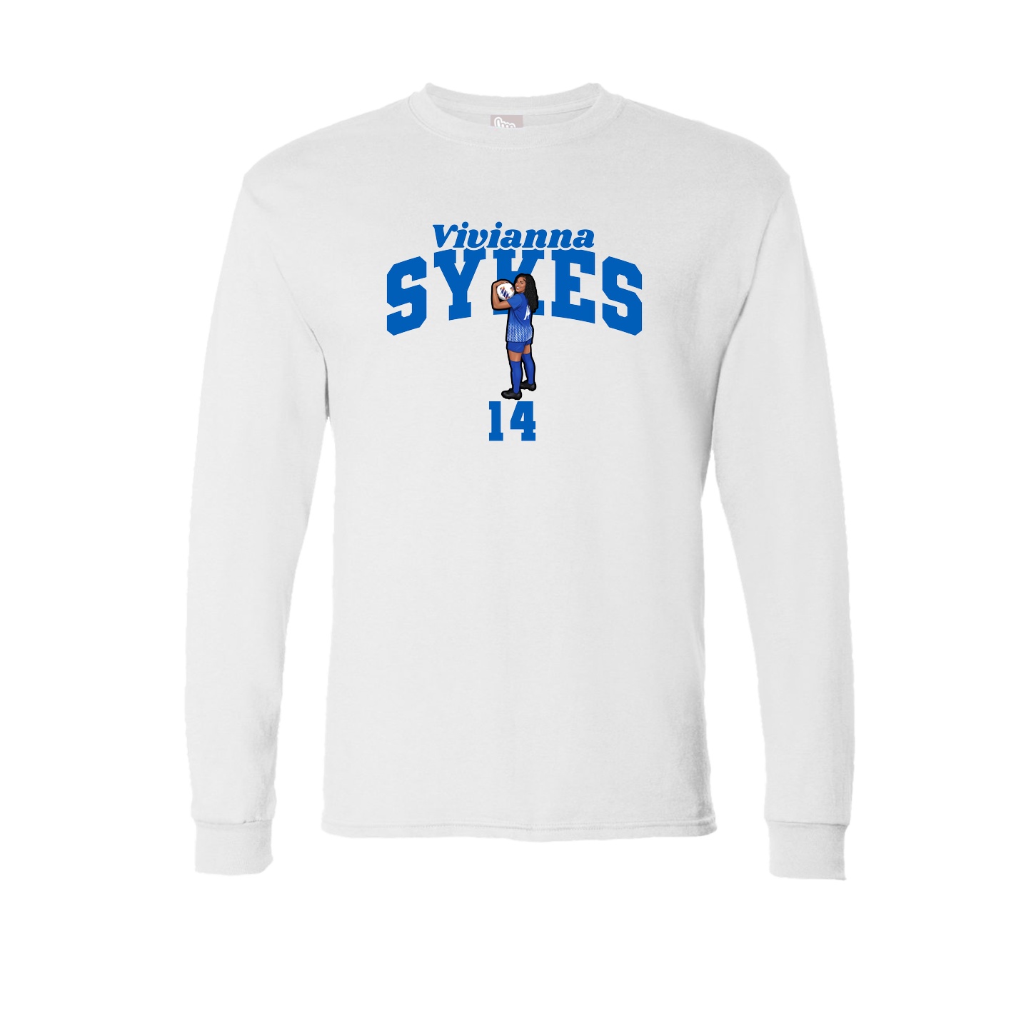 Long Sleeve Tee — Signature Arch in White