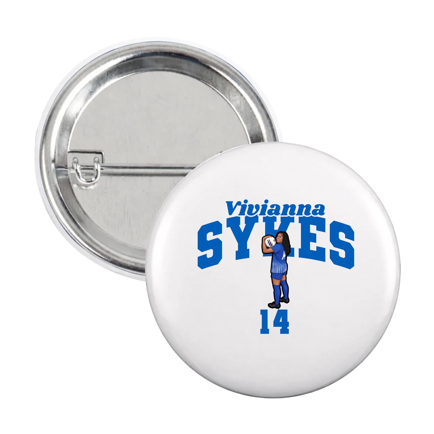Game Day Button — Signature Arch in White