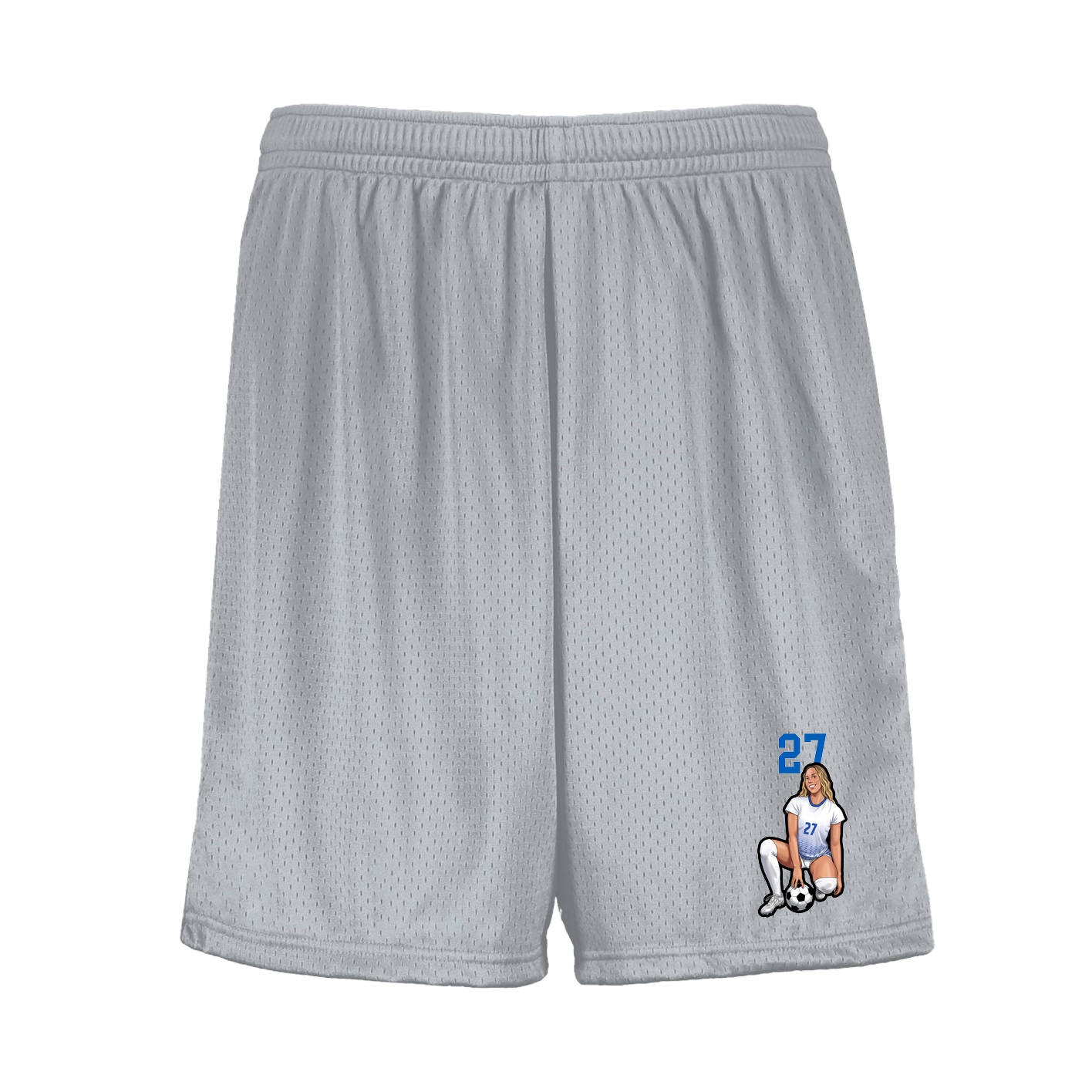 Shorts — Number Top in Silver