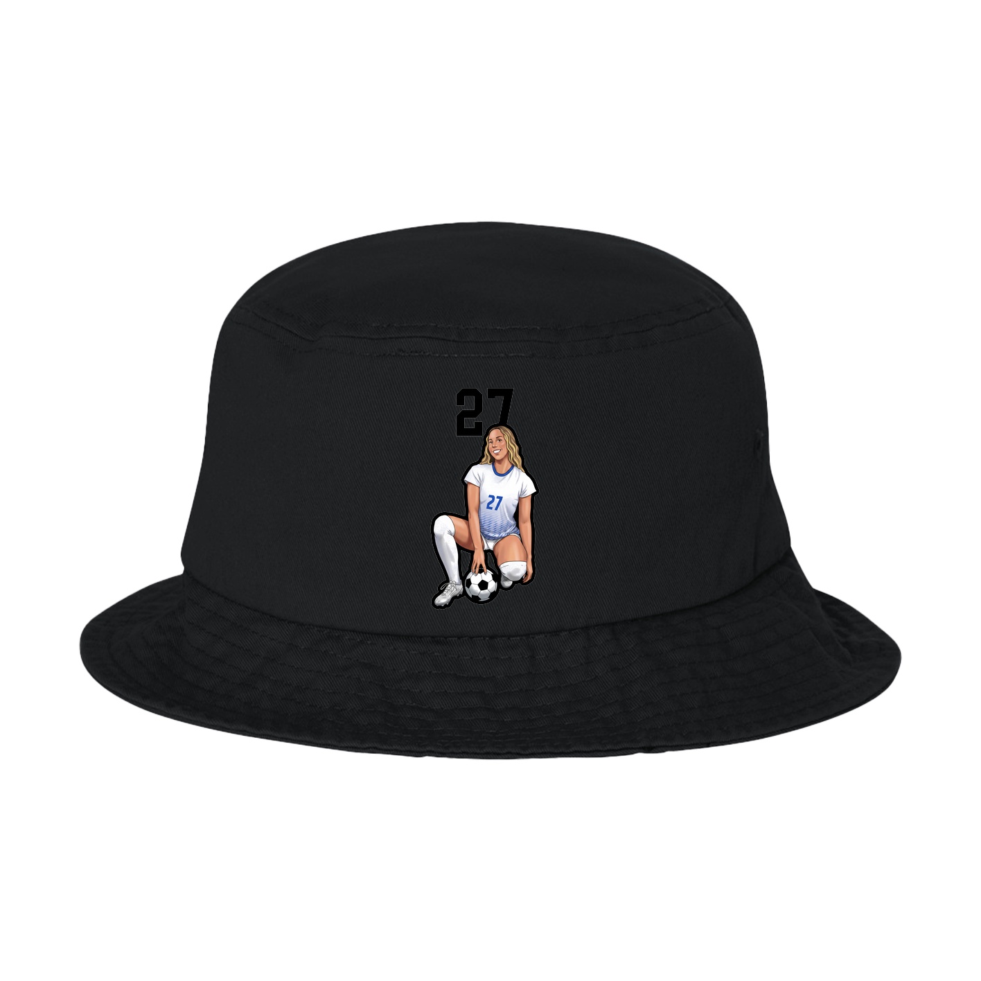 Bucket Cap — Number Top in Black