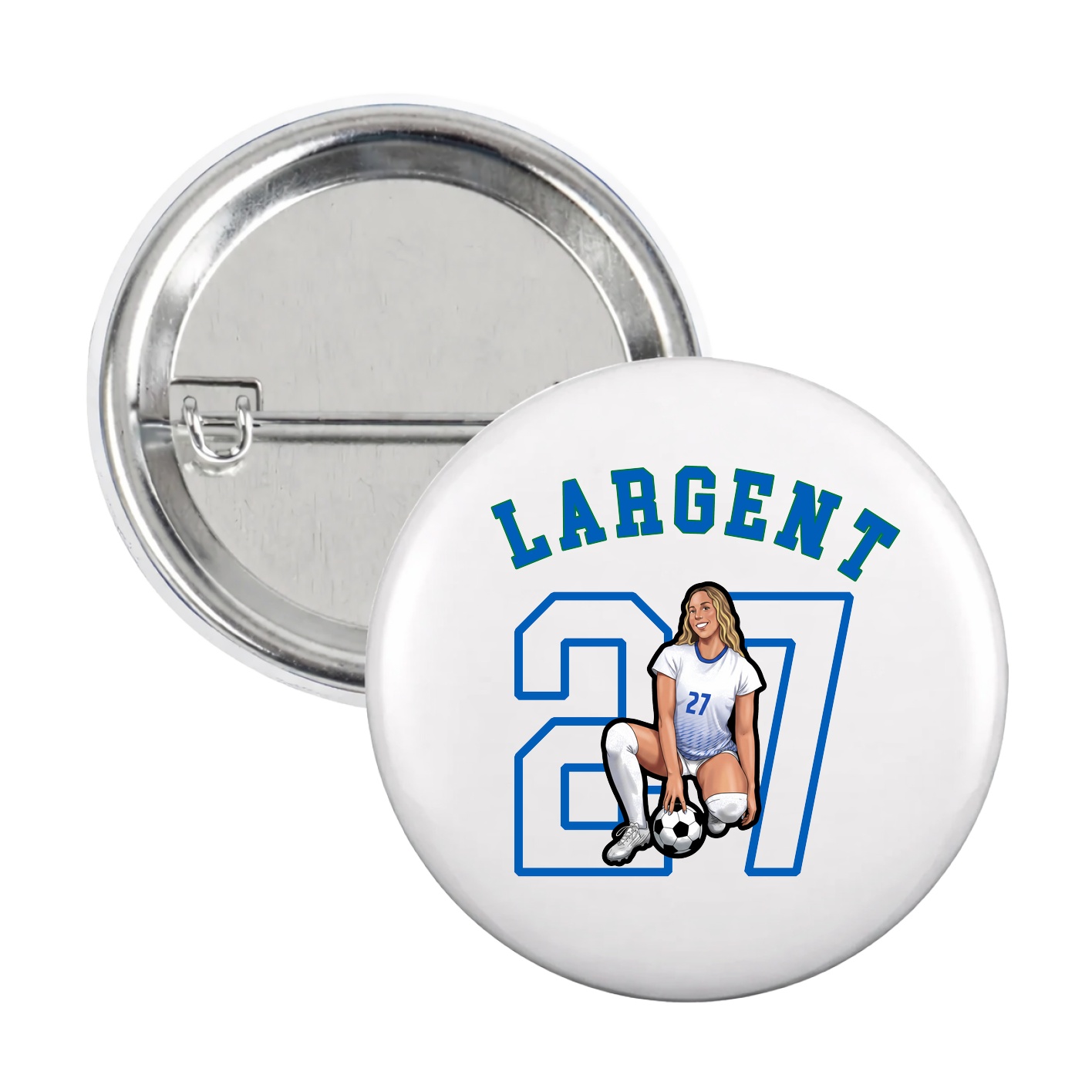 Game Day Button — Shirsey Arch in White