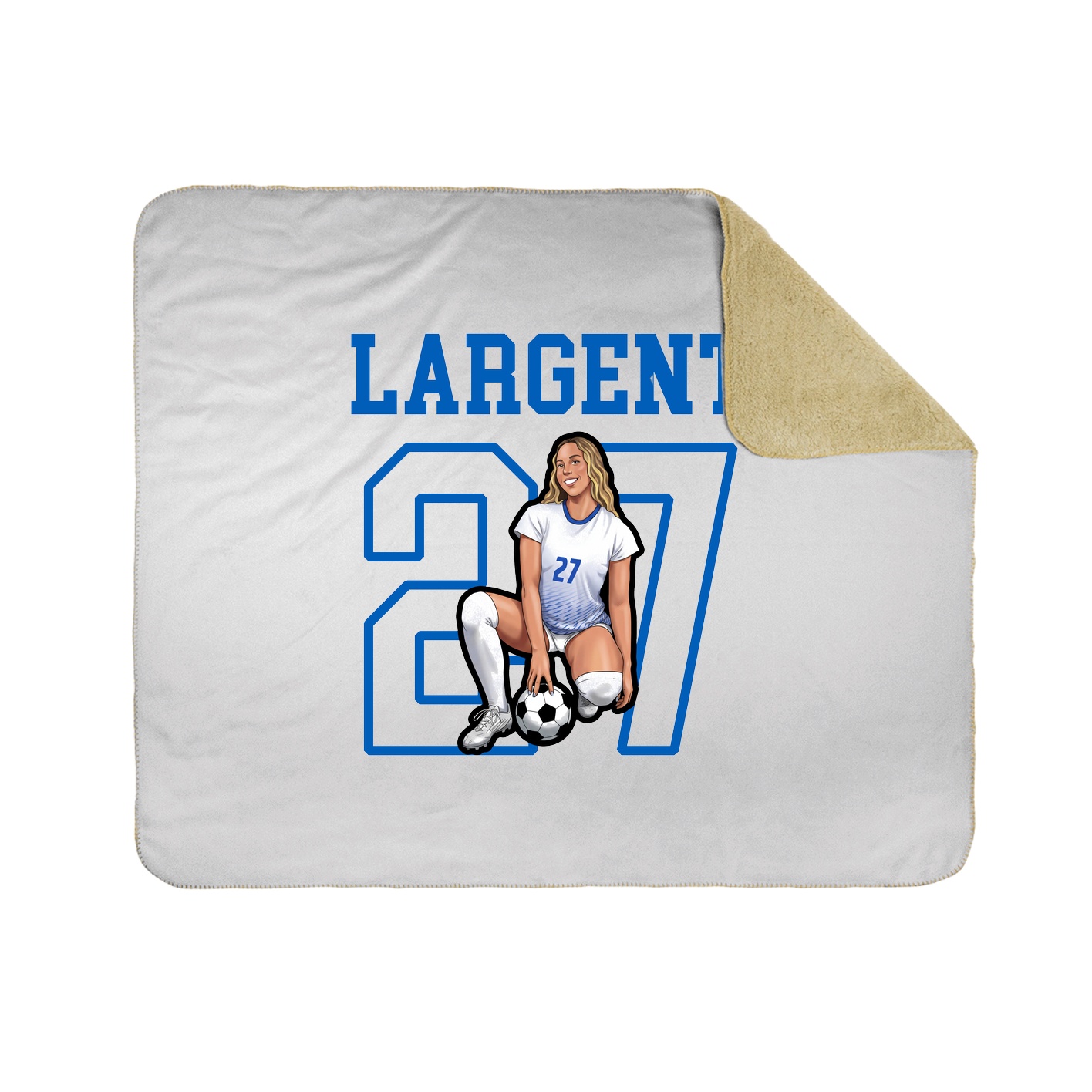 Throw Blanket — Shirsey in White
