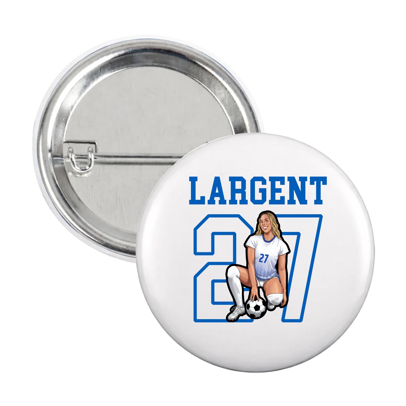 Game Day Button — Shirsey in White