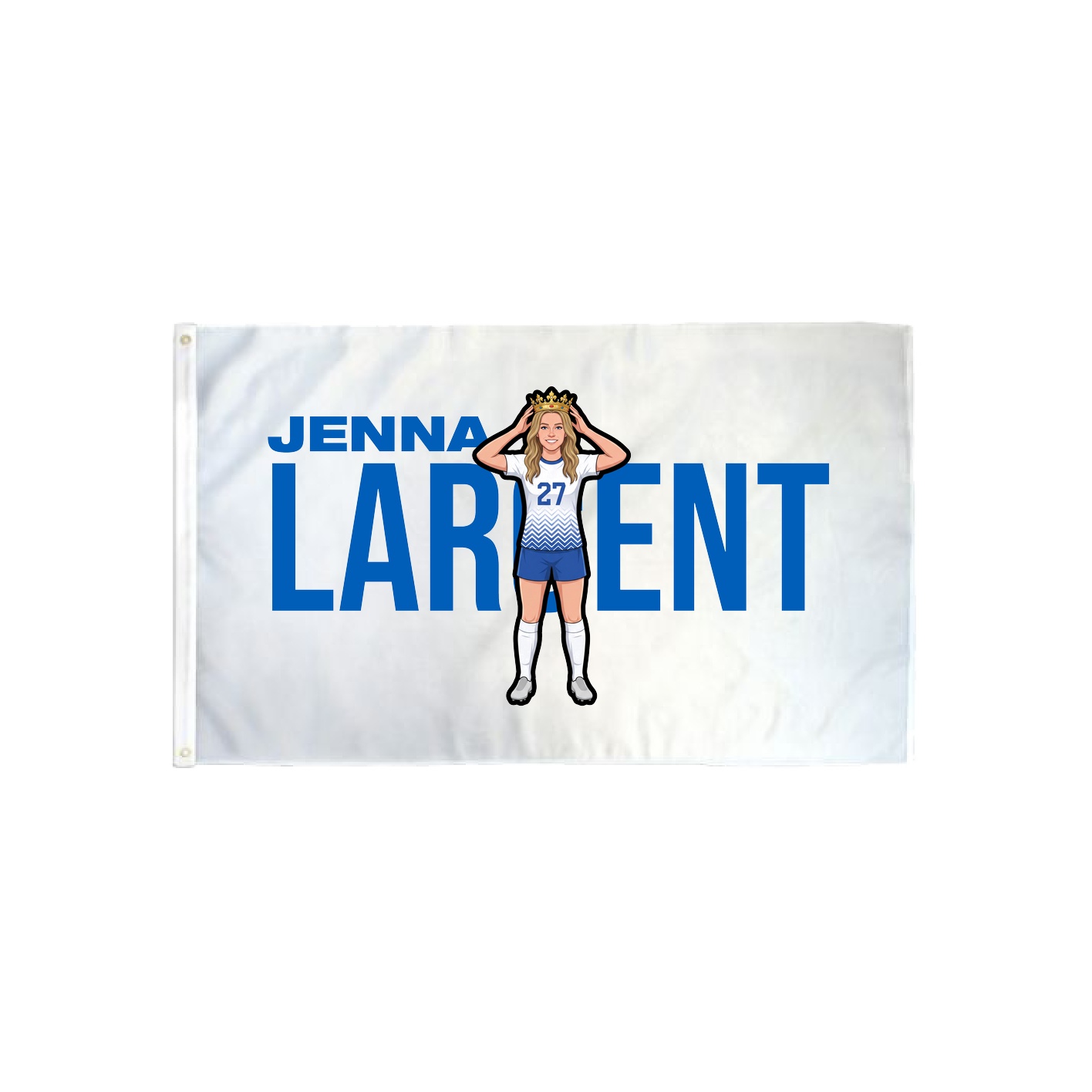 3x5 Flag — Player Name in Classic
