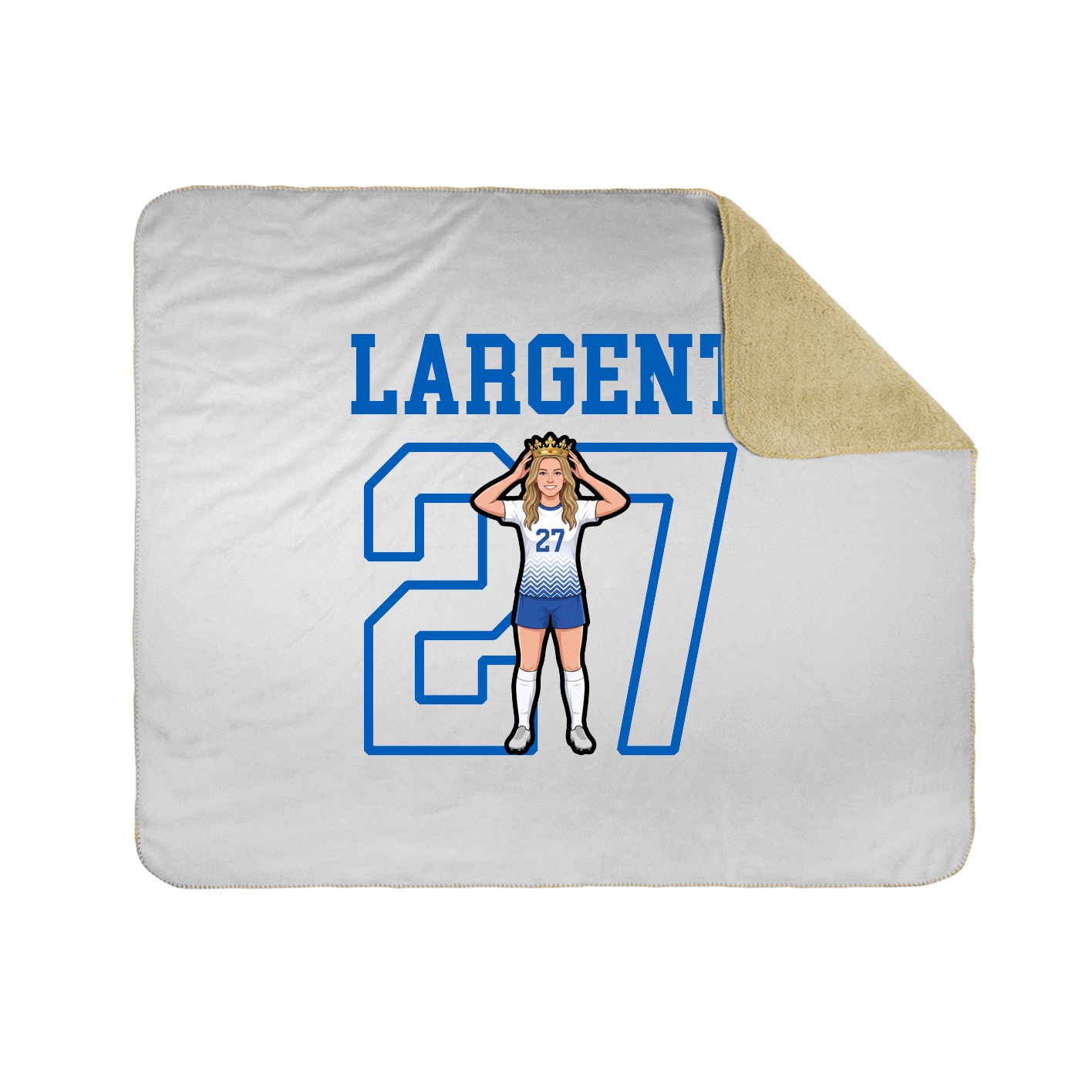 Throw Blanket — Shirsey in White