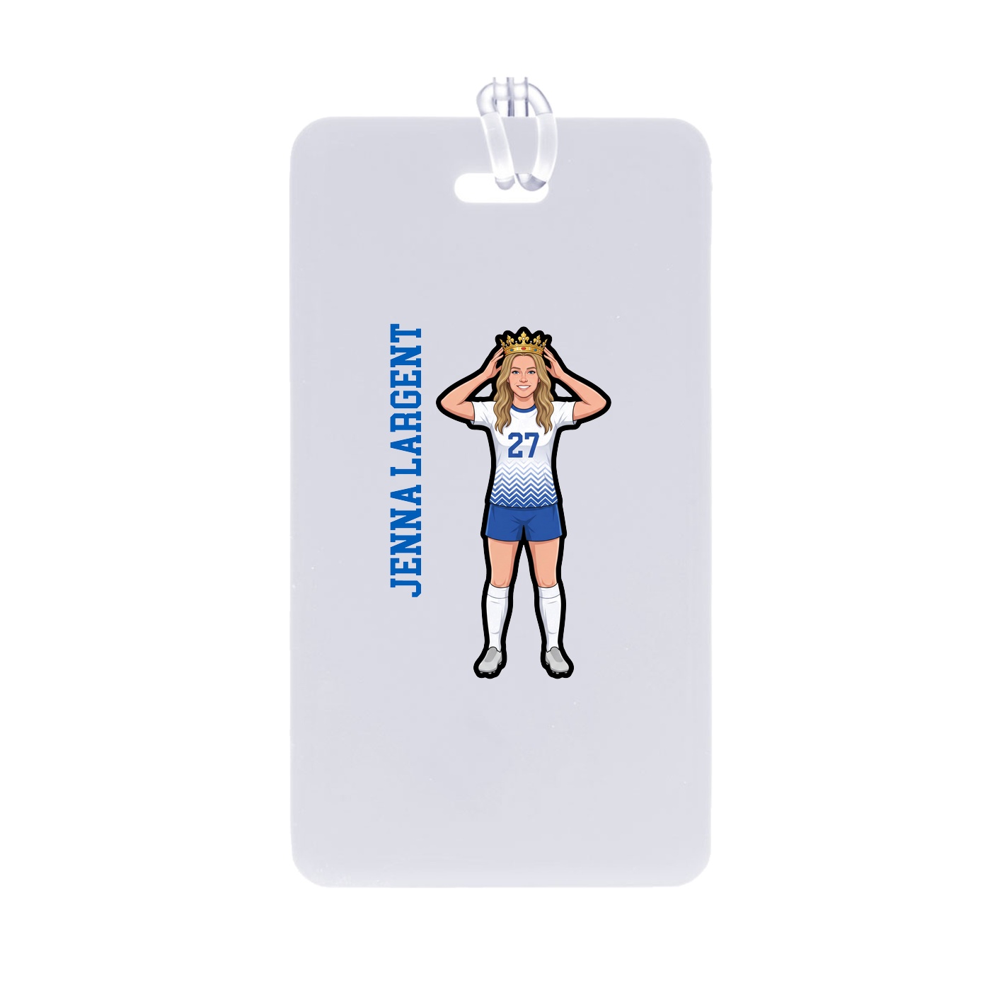 Bag Tag — Name Vertical in Classic
