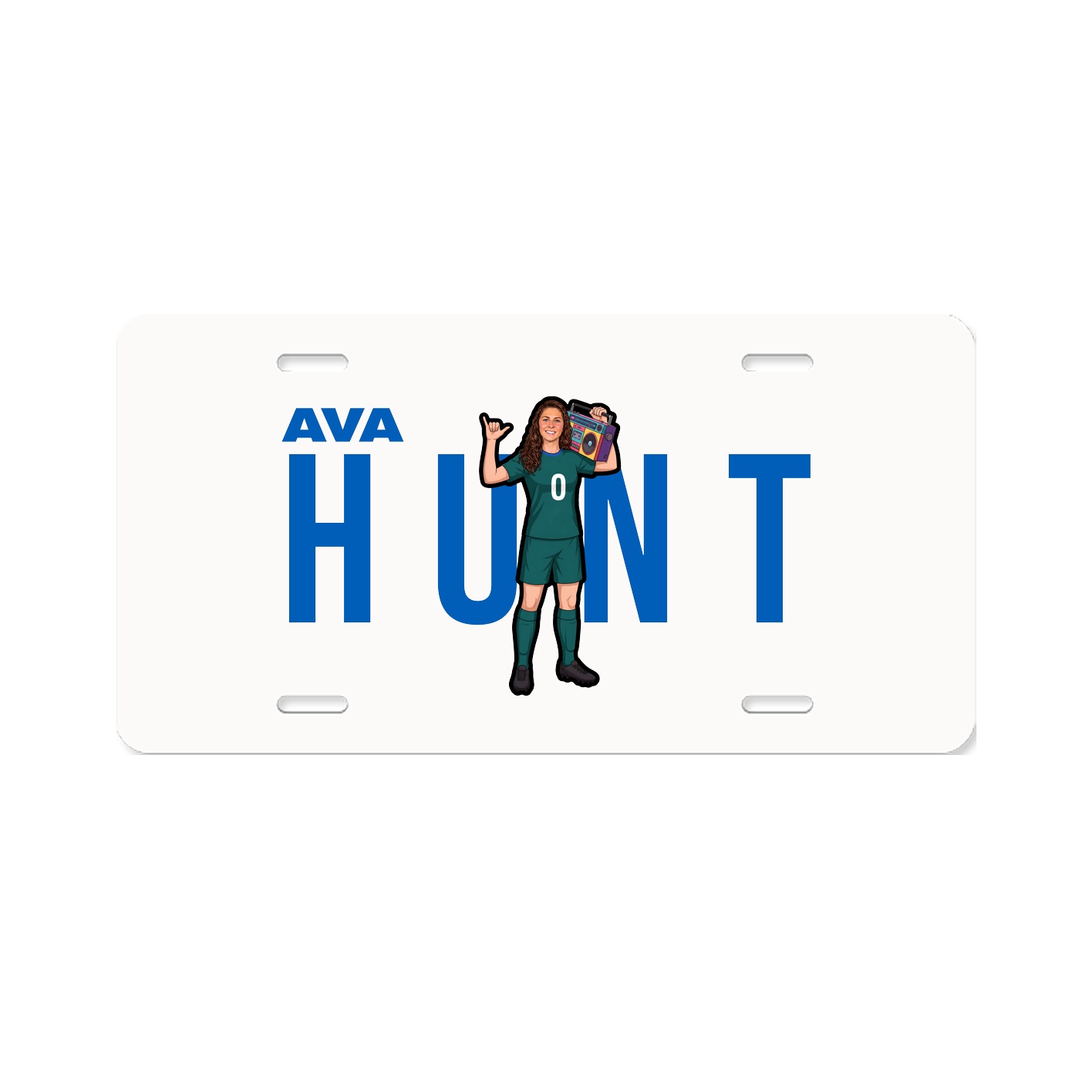 License Plate — Player Name in Classic