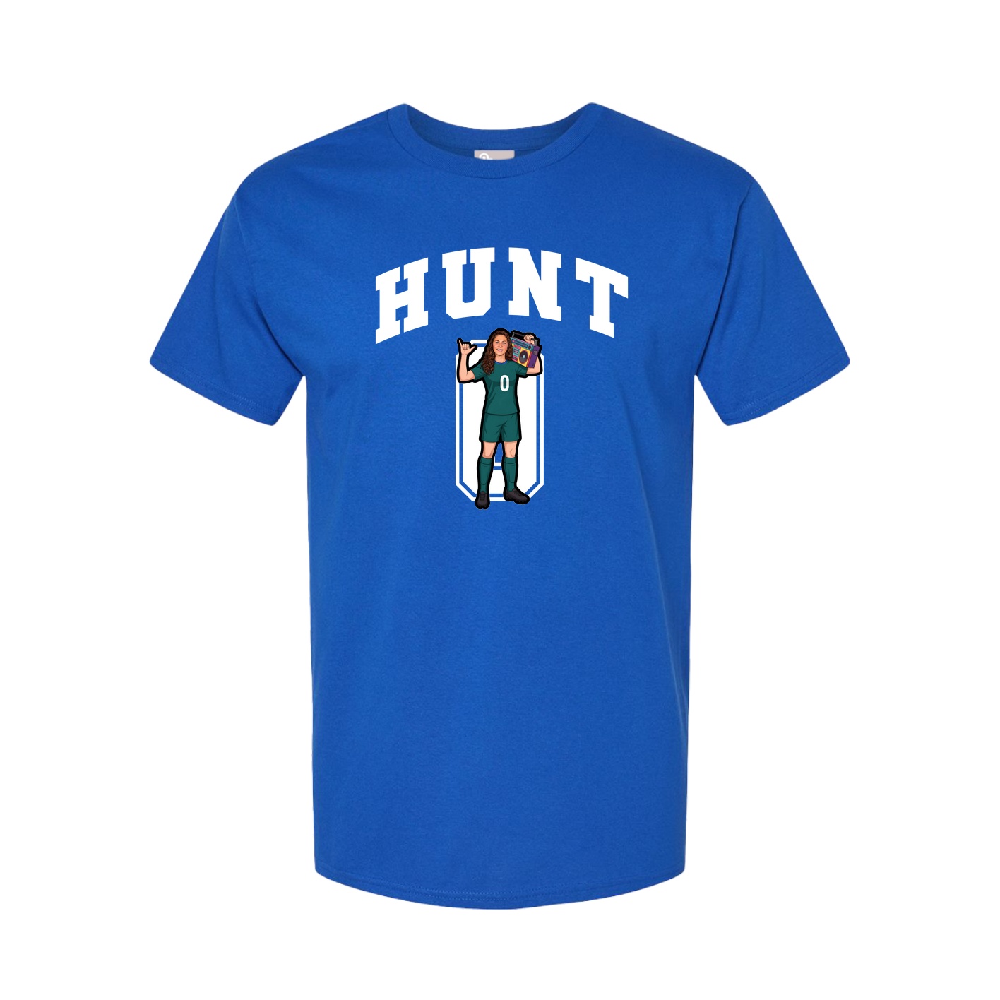 Youth Tee — Number in Royal