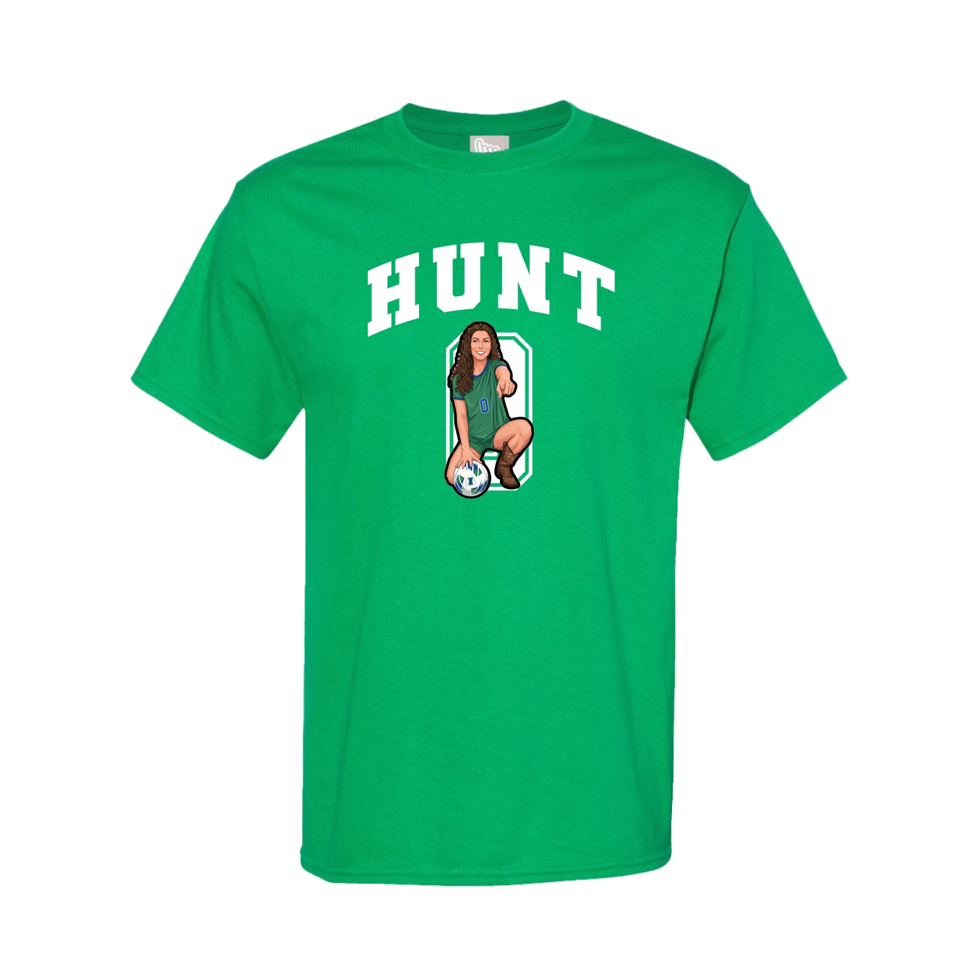 Youth Tee — Number in Green