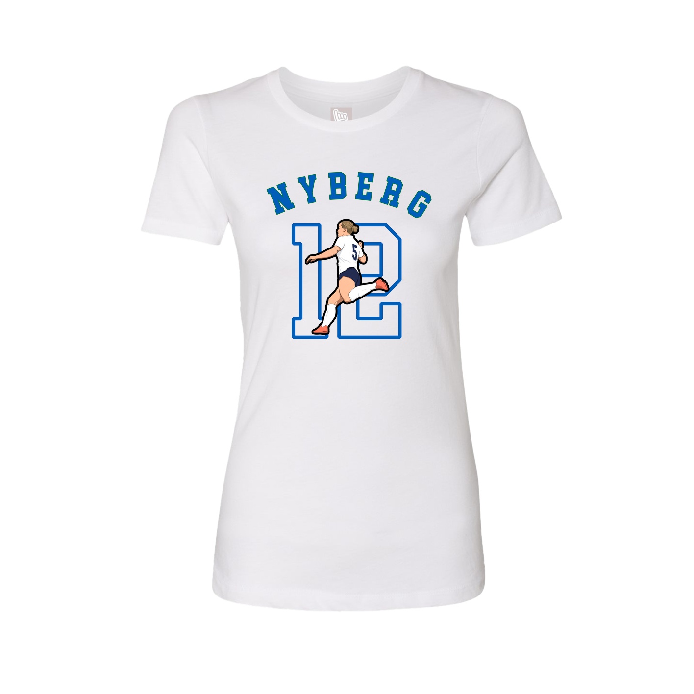 Fitted Women's Tee — Shirsey Arch in White