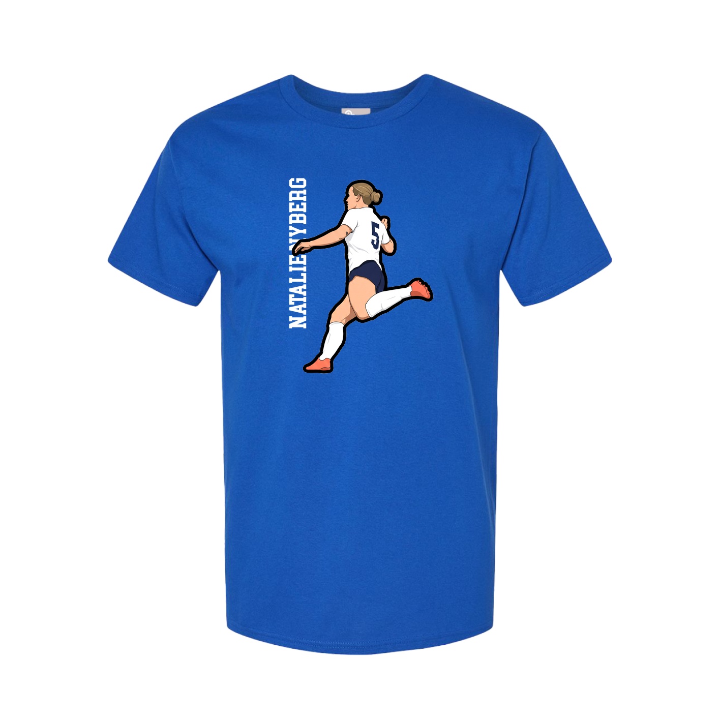 Tee — Name Vertical in Royal