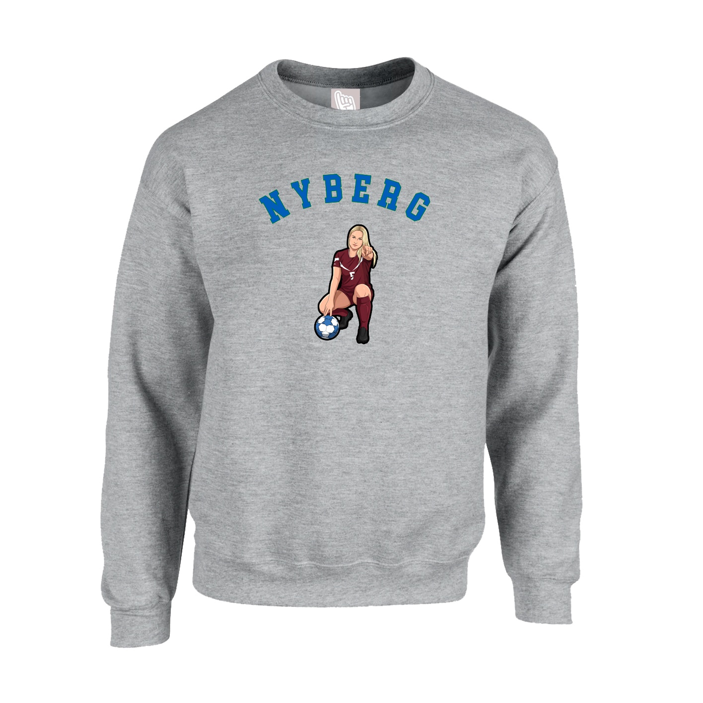 Fleece Crew — Shirsey Arch in Grey