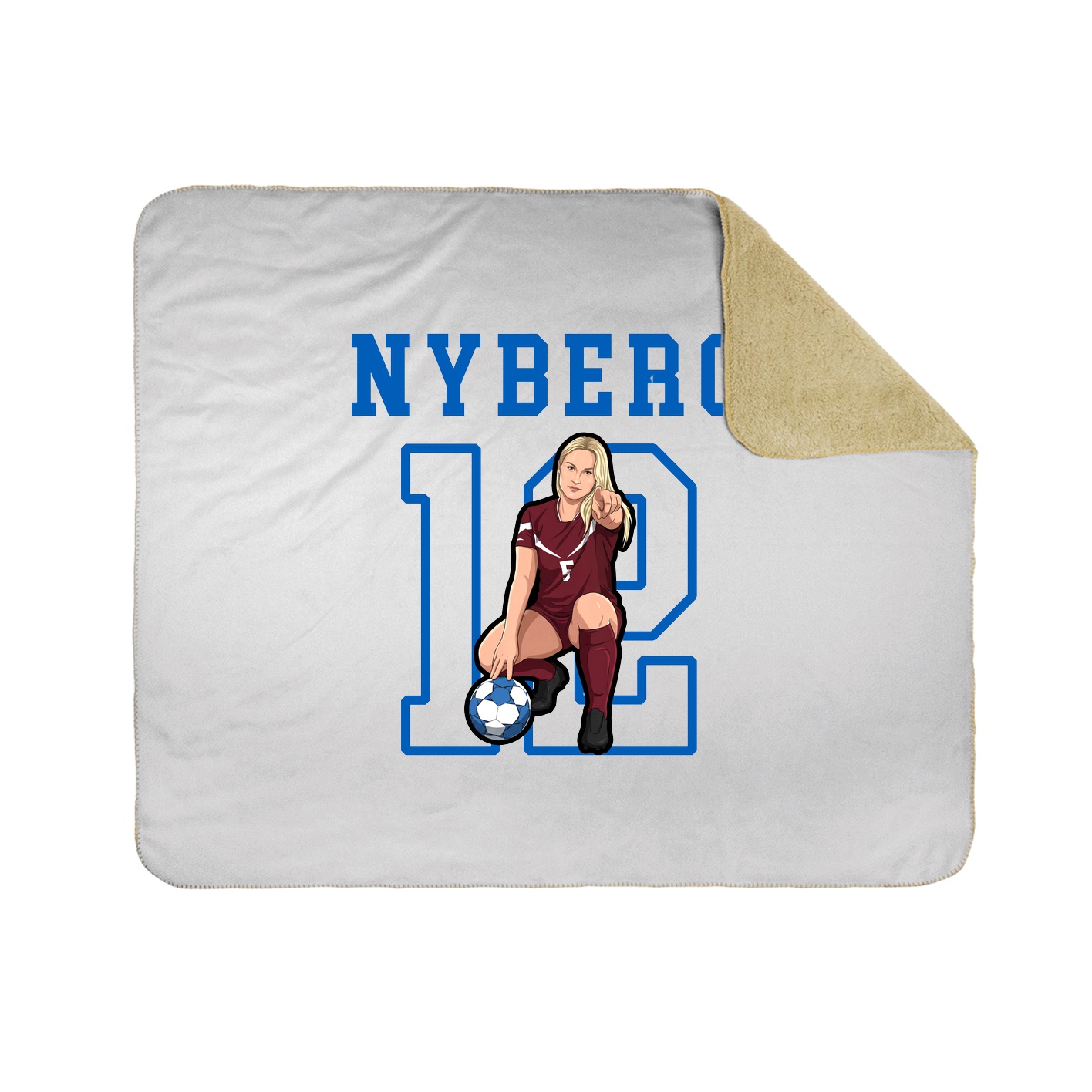 Throw Blanket — Shirsey in White