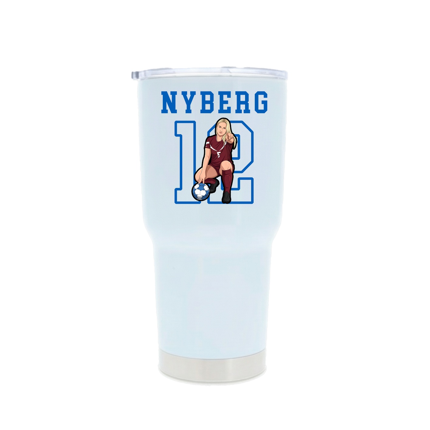 30oz Stainless Steel Tumbler — Shirsey in White