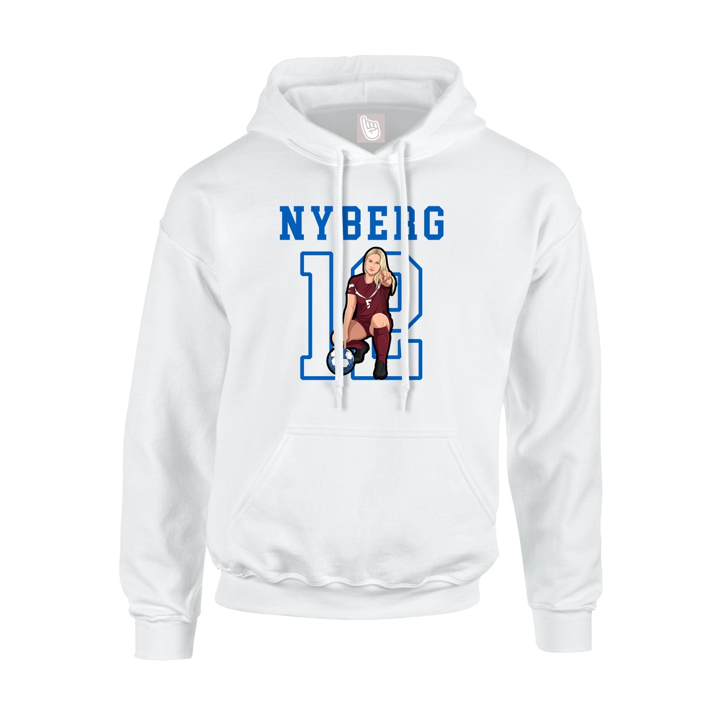 Hoodie — Shirsey in White