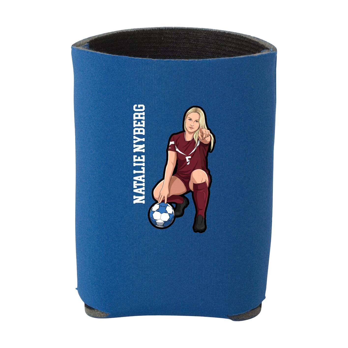 Can Holder — Name Vertical in Royal