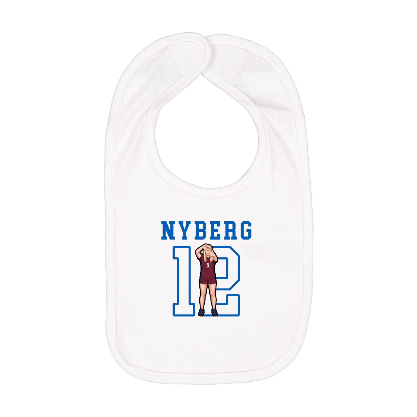 Infant Bib — Shirsey in White