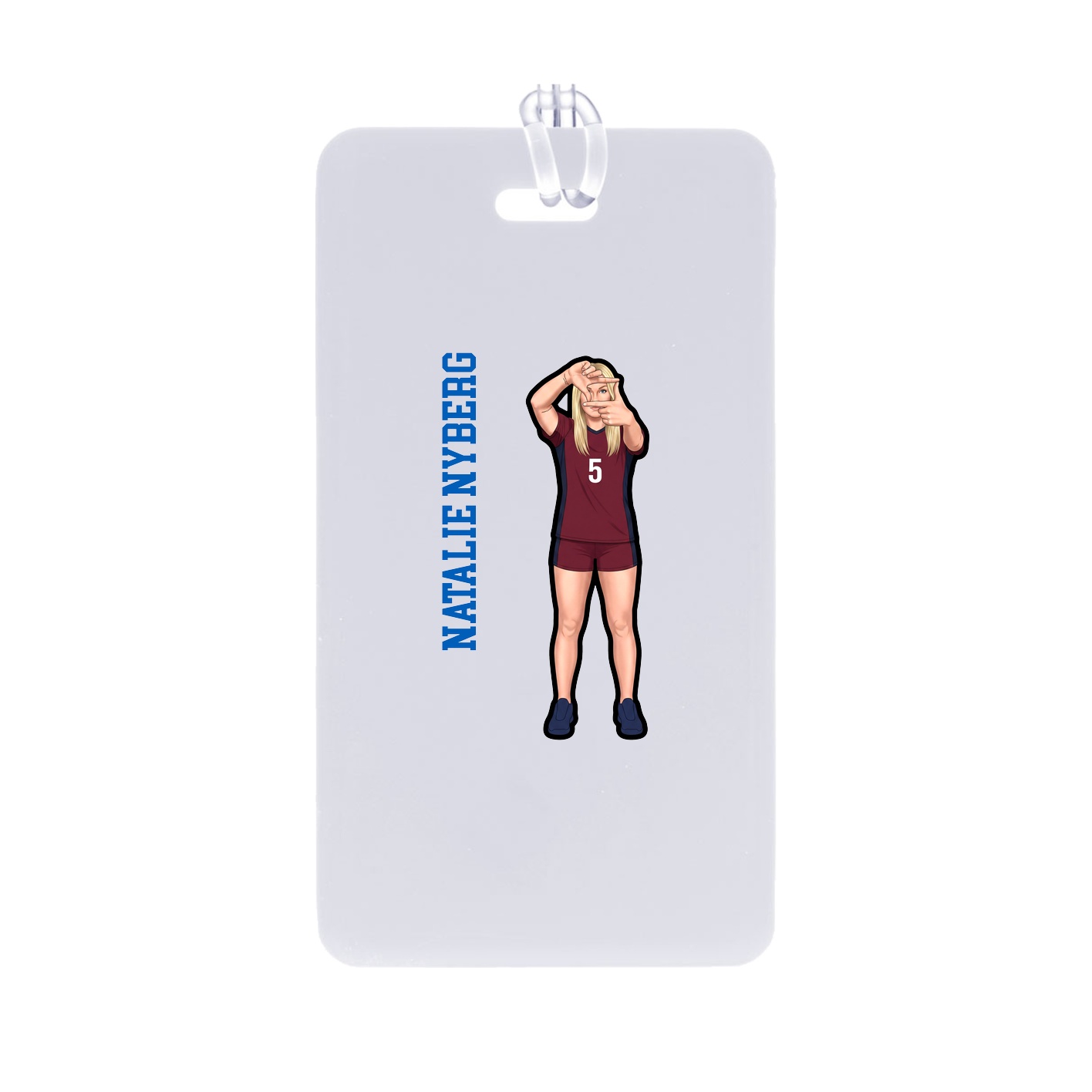 Bag Tag — Name Vertical in Classic