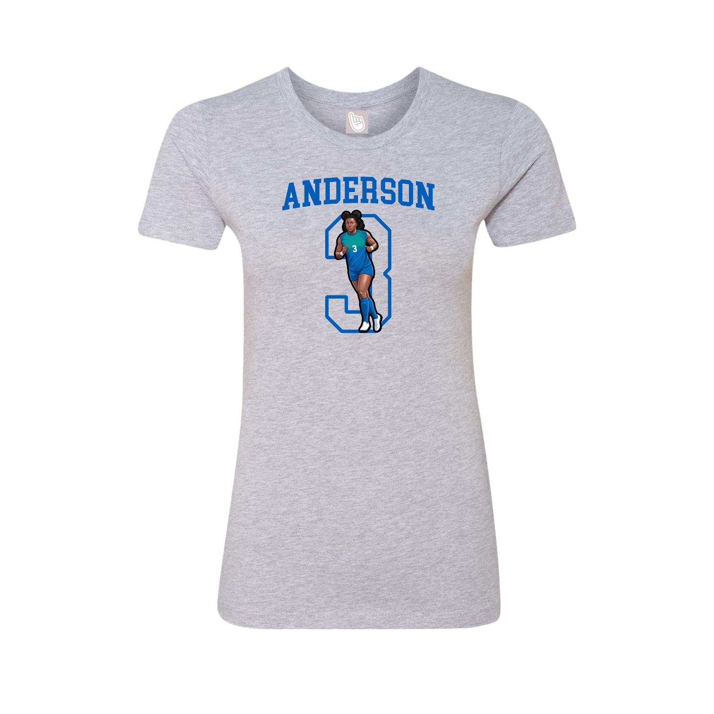 Fitted Women's Tee — Shirsey in Grey