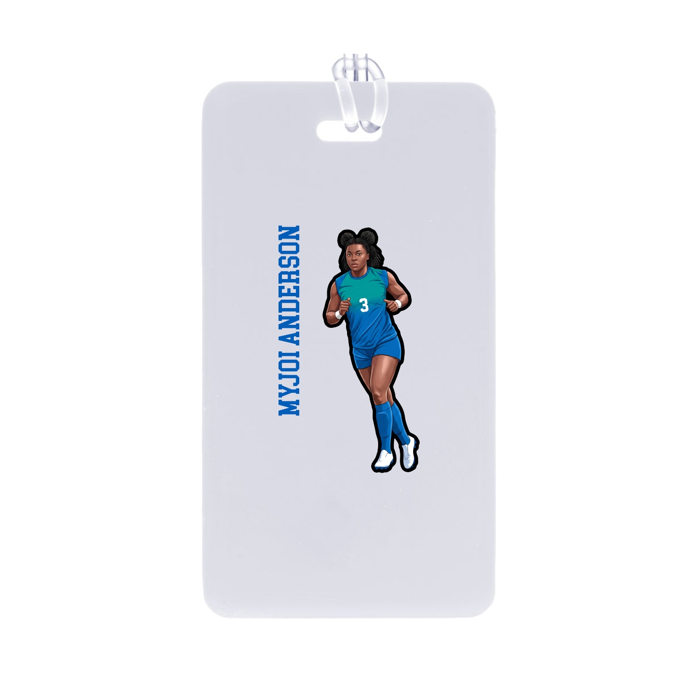 Bag Tag — Name Vertical in Classic
