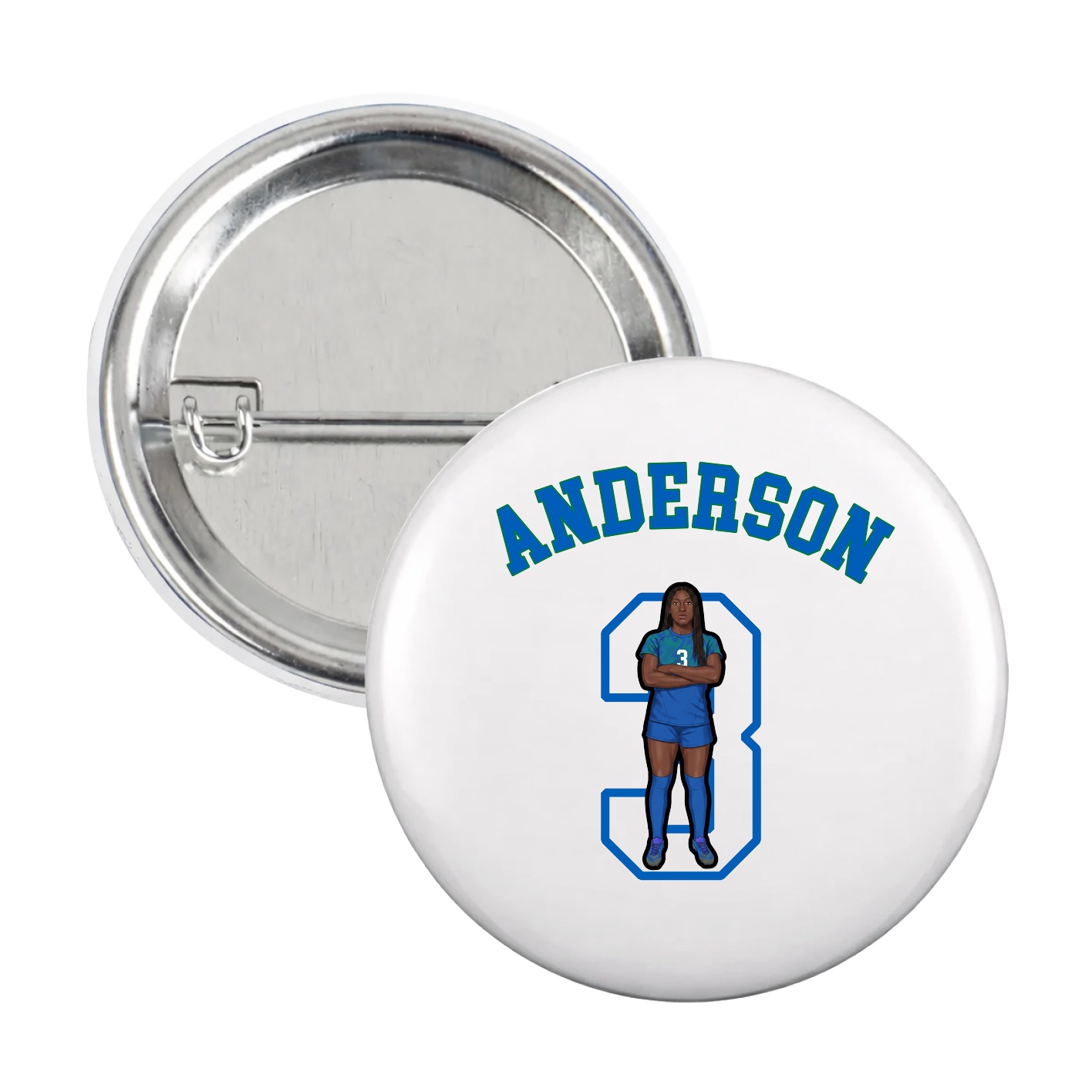 Game Day Button — Shirsey Arch in White