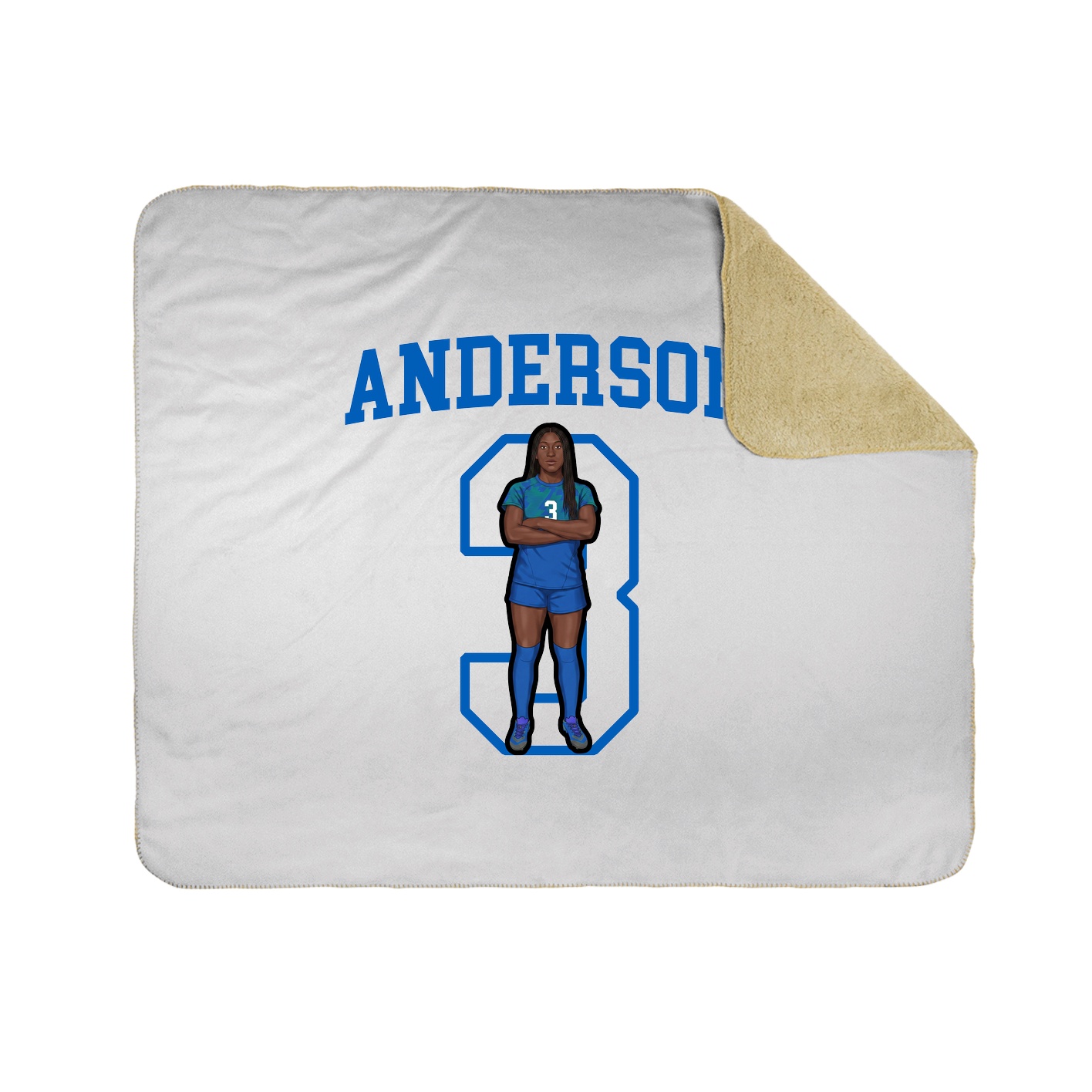 Throw Blanket — Shirsey in White