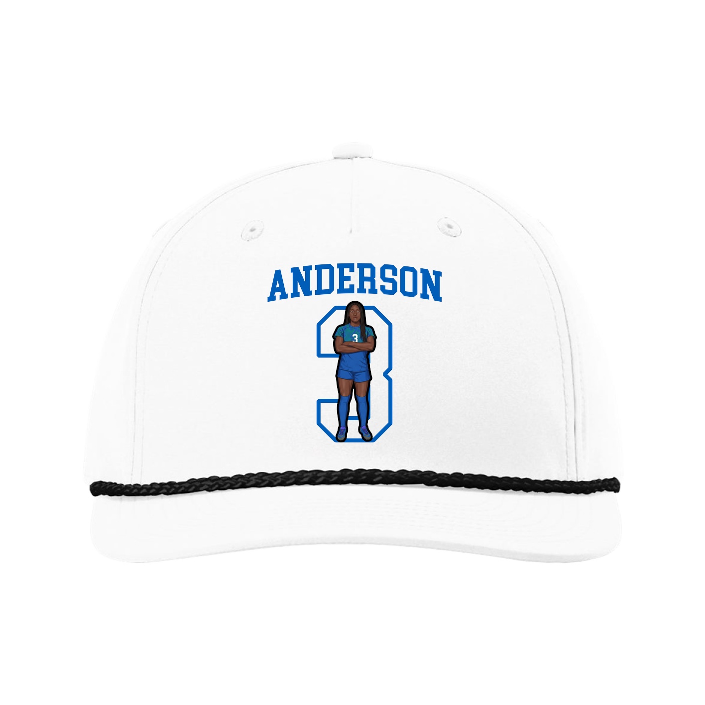 Five-Panel Classic Rope Cap — Shirsey in White