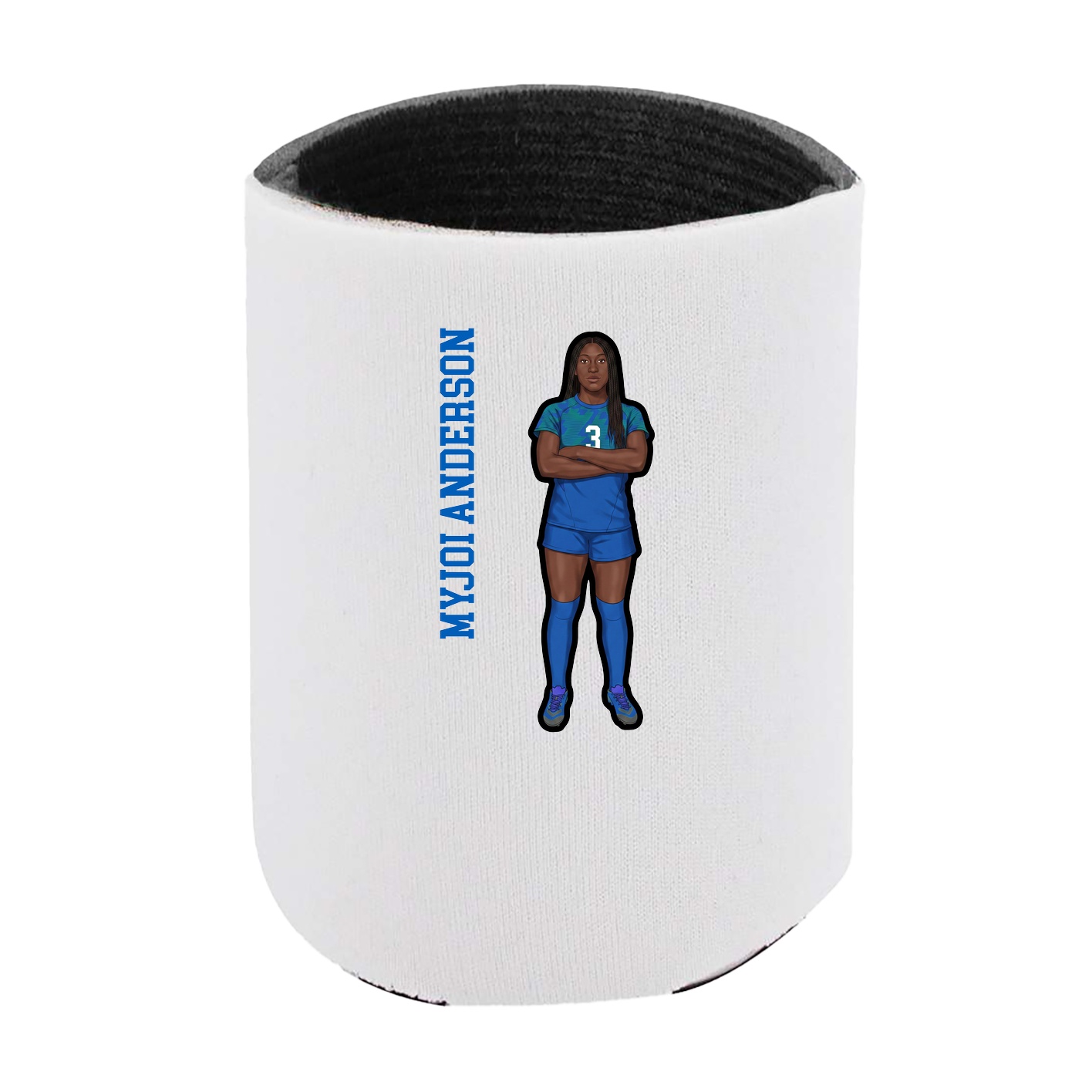 Can Holder — Name Vertical in White