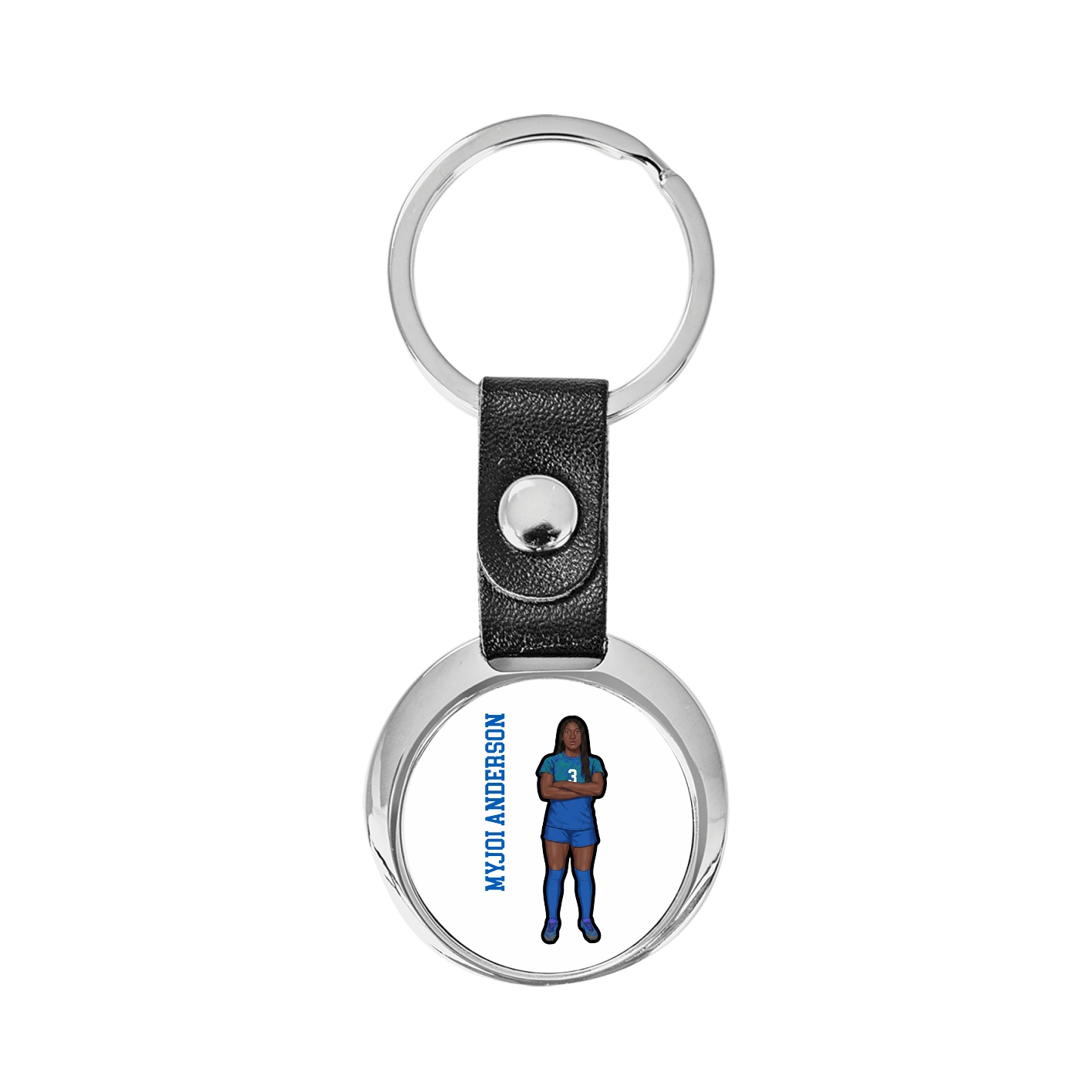 Key Chain — Name Vertical in Classic