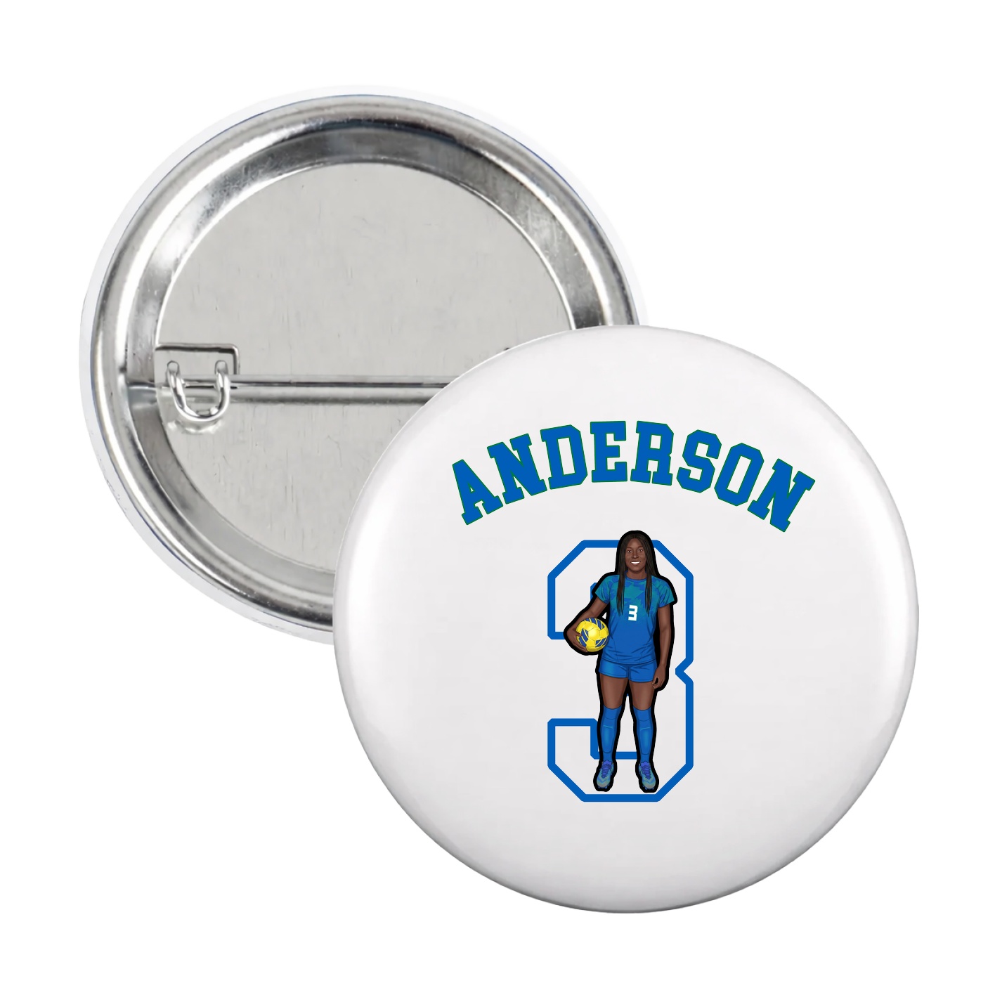 Game Day Button — Shirsey Arch in White