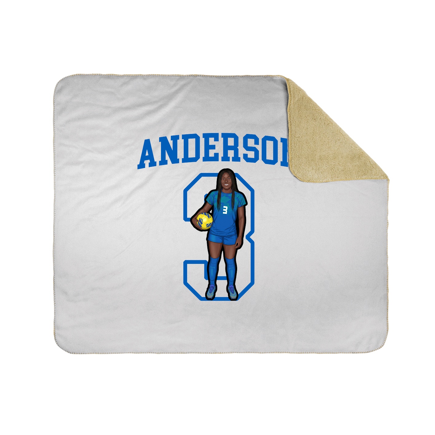 Throw Blanket — Shirsey in White