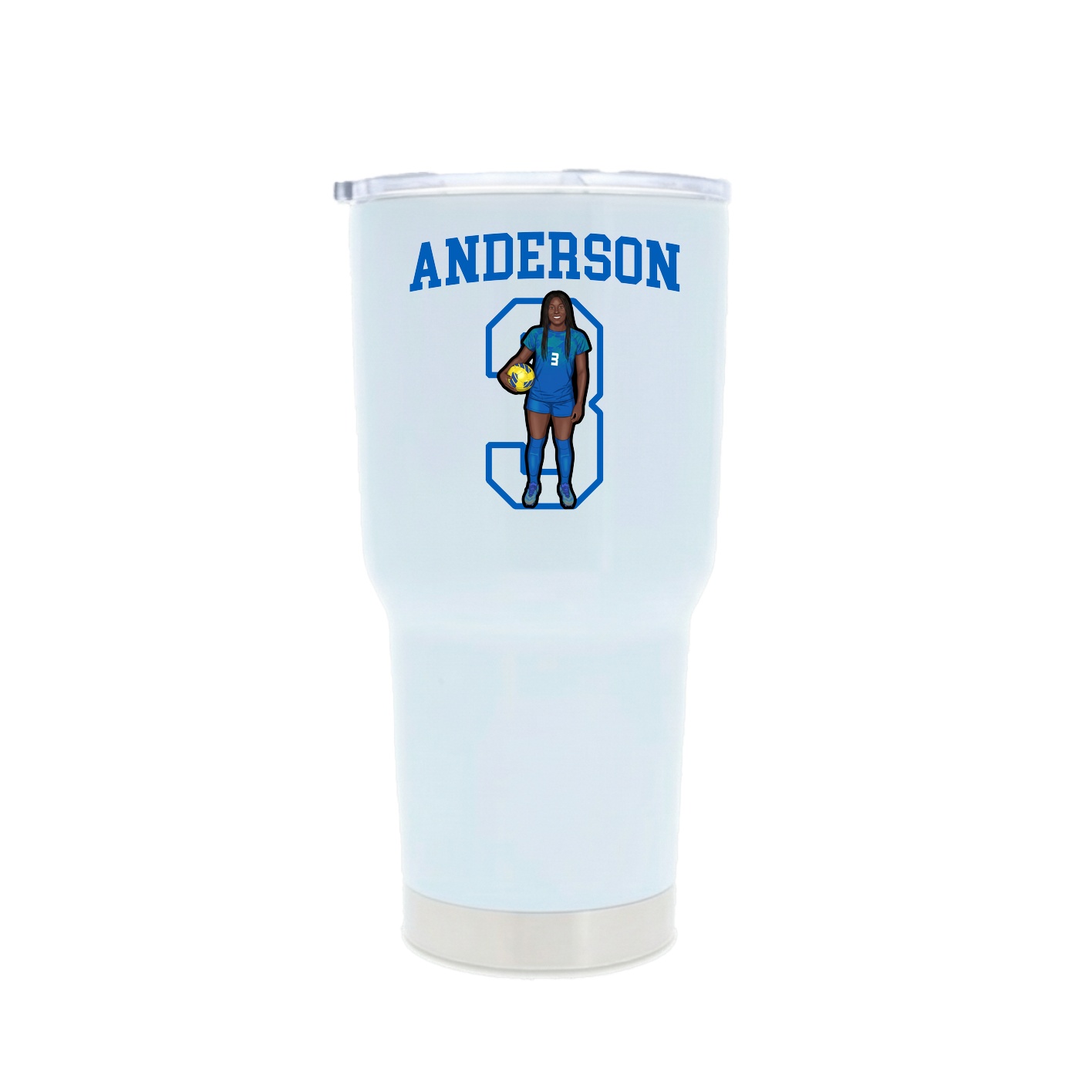 30oz Stainless Steel Tumbler — Shirsey in White